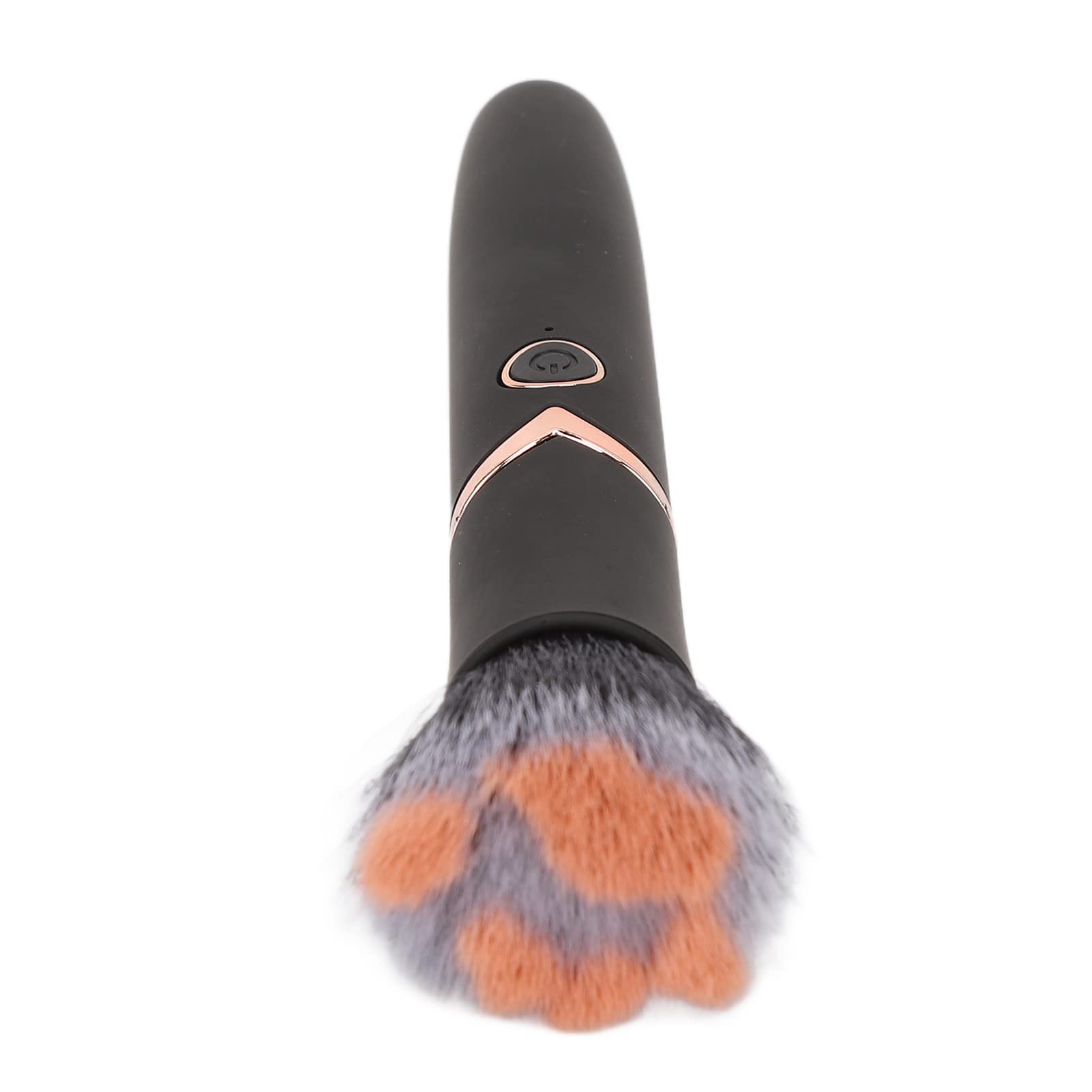 10-Speed Electric Makeup Brush for Foundation Blush & Loose Powder - Rechargeable Vibrating Massage Brush (Black) - Perfect for Home & Travel Makeup Application