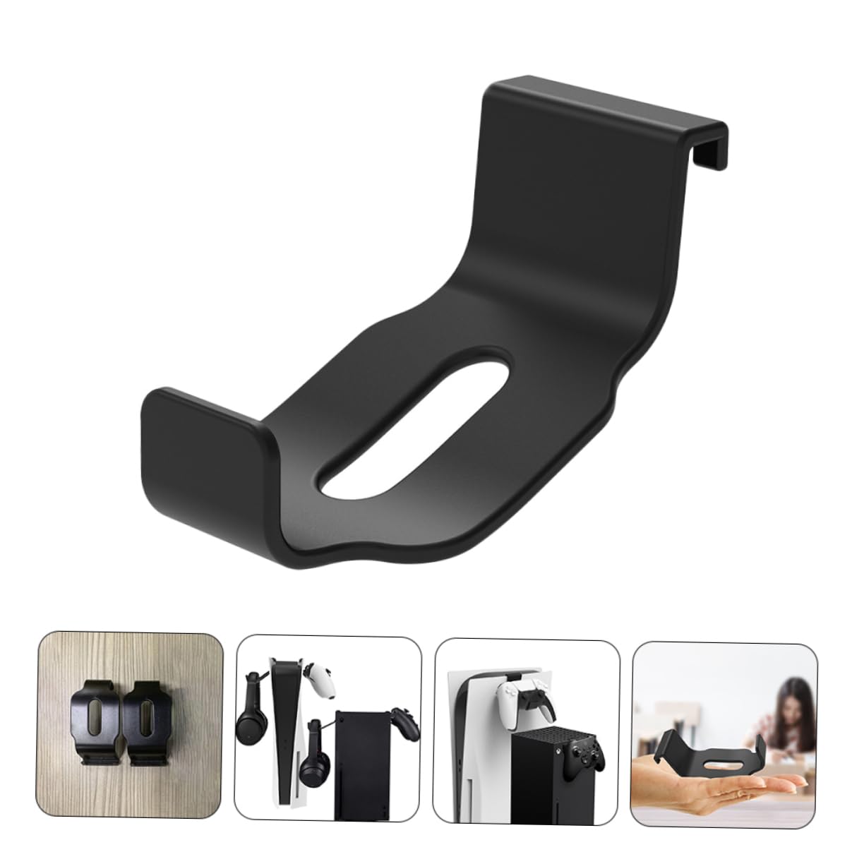 OFFSCH Gaming Headphone Stand - Adjustable Headset Holder with Cable Management, Durable Desk Organizer for PC, PS5, Xbox & Workstation Setup