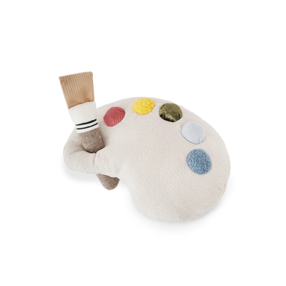 Premium Color Palette Set Cushion & Toss Dog Toy - Soft Pet Bed & Interactive Play Toy for Small to Medium Dogs - Perfect for Home, Office, or Outdoor Use
