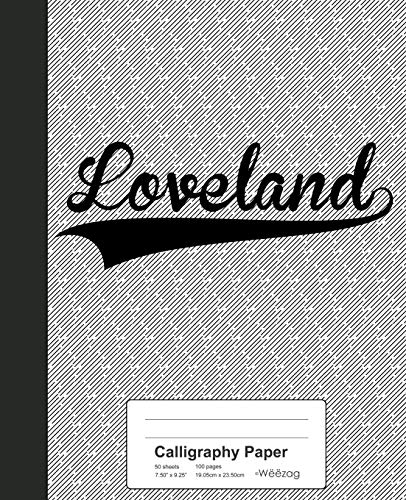 Premium Calligraphy Paper Notebook - LOVELAND Hand Lettering Practice Journal with Smooth Weezag Paper for Calligraphers & Artists | Perfect for Wedding Invitations, Bullet Journaling & Creative Writing