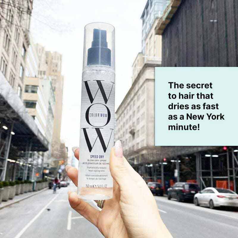 Color Wow Speed Dry Blow Dry Spray - Fast Hair Drying & Frizz Control for Smooth, Shiny Hair - Perfect for Home Use & Salon Styling