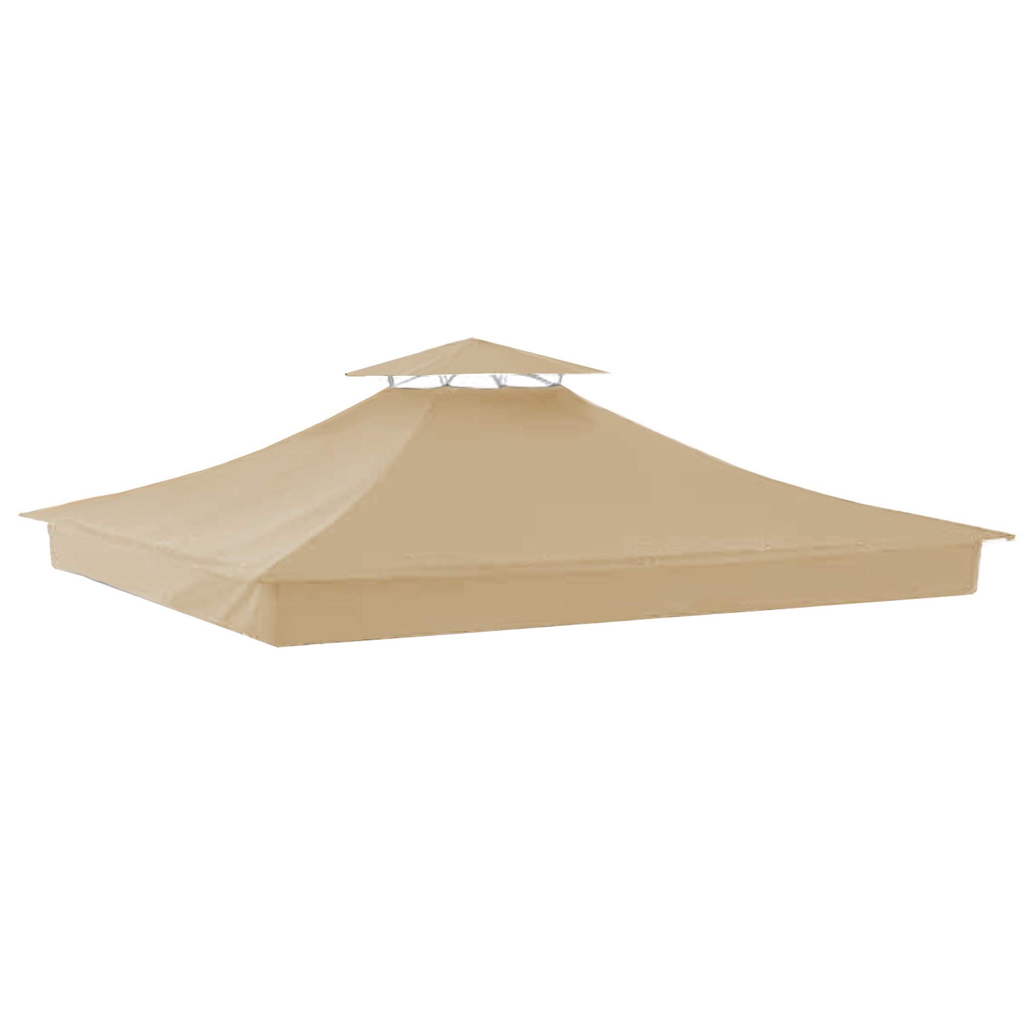 Garden Winds Replacement Canopy for Garden Treasures S-J-109 Gazebo - Standard 350 - Beige - Perfect for Outdoor Patio, Backyard, and Garden Shade Protection