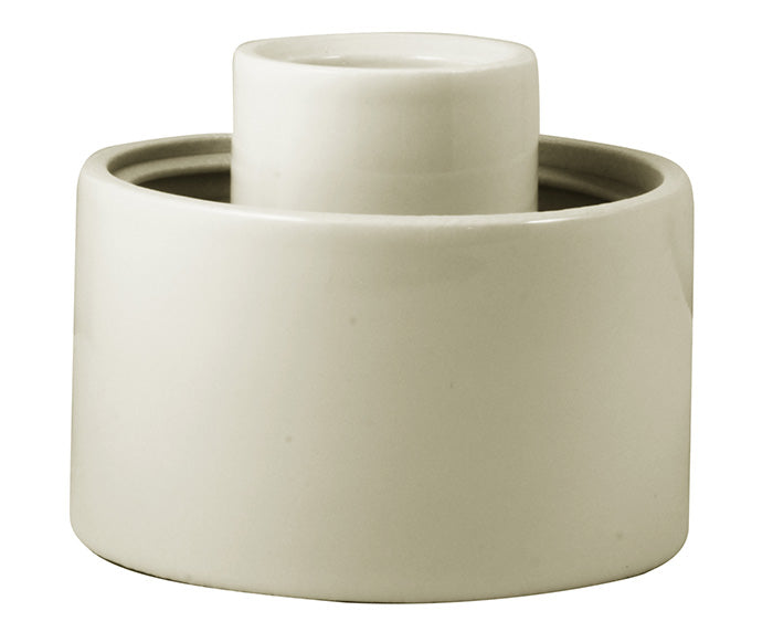 Waterproof Outdoor/Bathroom Lamp Socket - White Straight IP54 Rated for Patio, Garden & Wet Areas