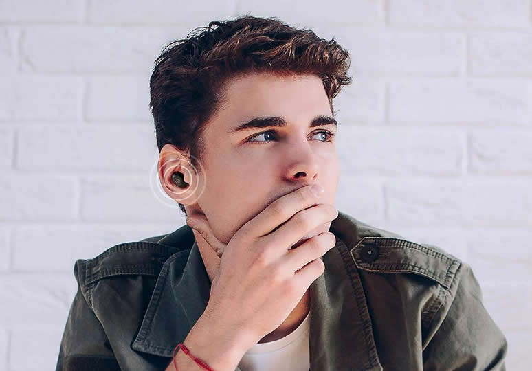 Haylou GT2s TWS Wireless Bluetooth Earbuds with Hi-Fi Sound, Touch Control, IPX5 Waterproof - Black | Perfect for Gym, Running, Workout & Daily Commute