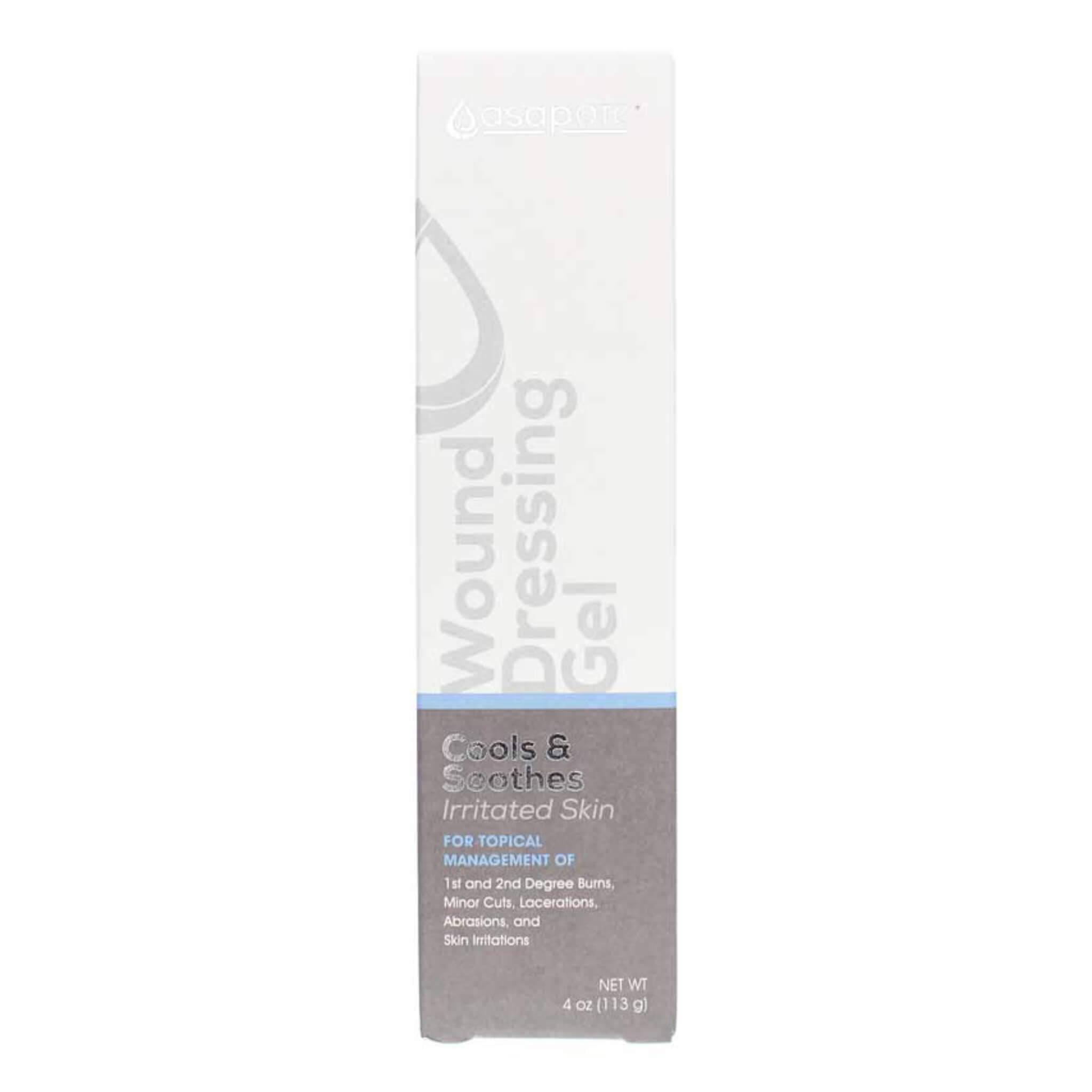 ASAP OTC Silver-Infused Wound Dressing Gel for Fast Healing | First Aid for Cuts, Burns & Skin Irritations | Home & Travel Medical Supply