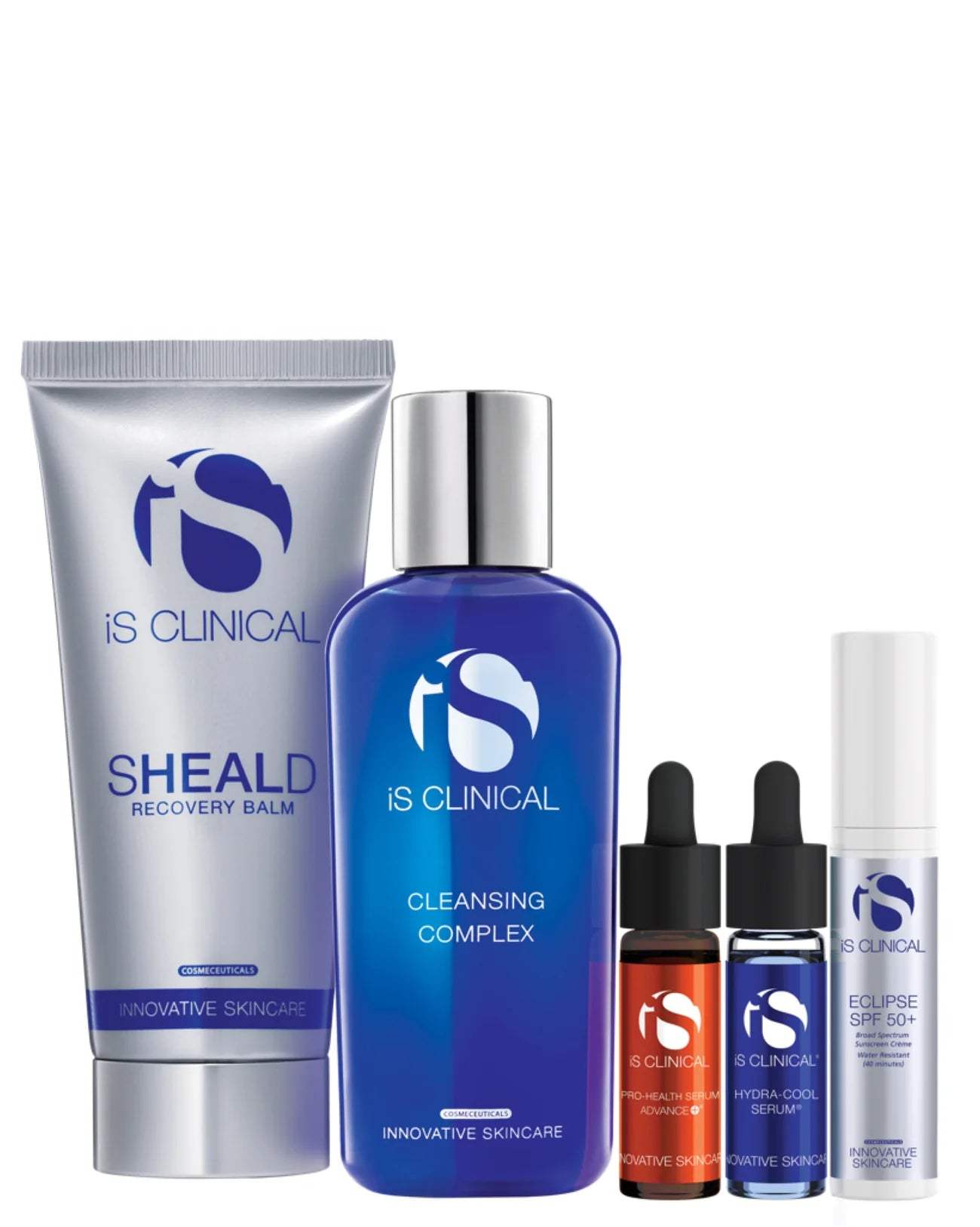 iS Clinical Pure Care Collection - Hydrating & Soothing Skincare Set for Sensitive Skin | Daily Face Moisturizer & Cleanser for Dry & Acne-Prone Skin | Perfect for Home & Travel Skincare Routine