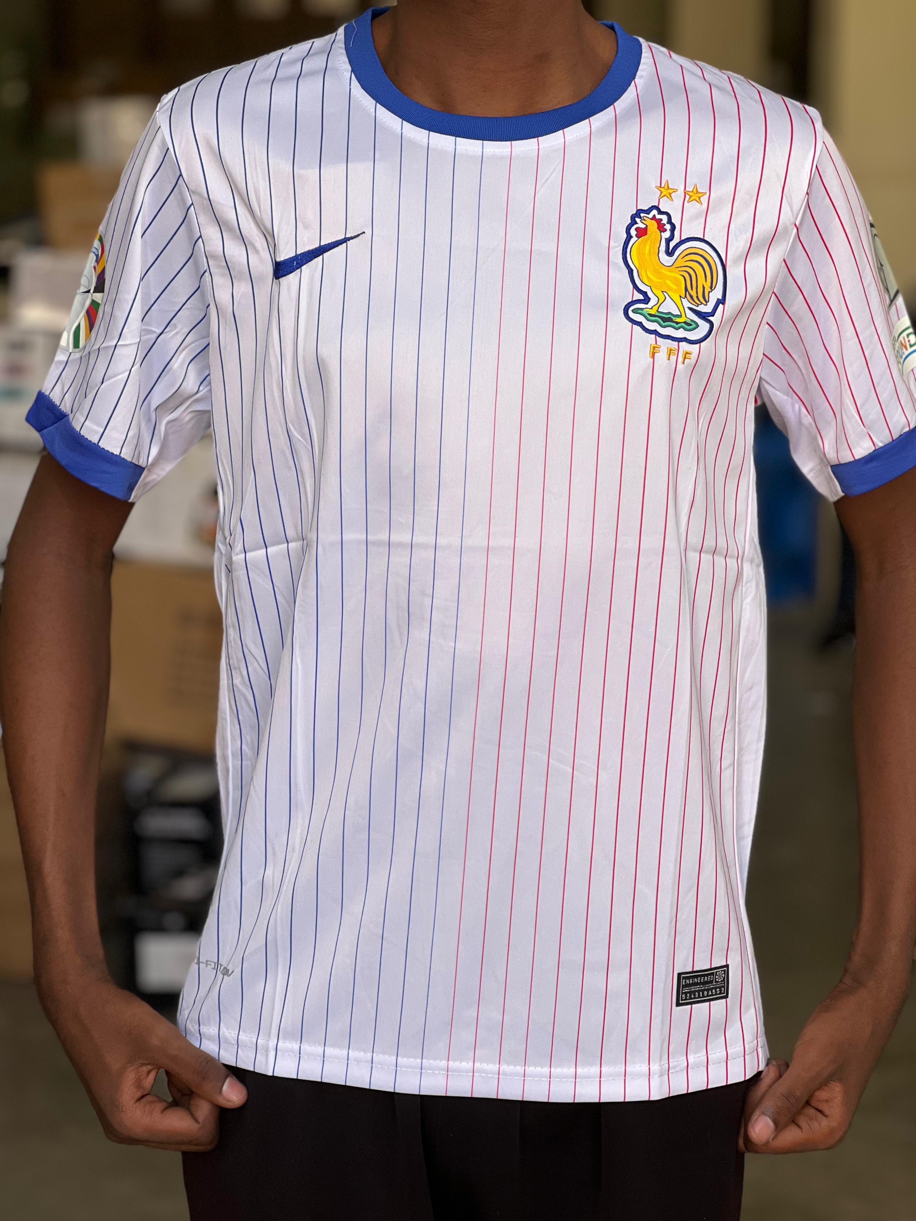 Official France Away International Soccer Jersey 2023 - Authentic Football Shirt for Fans & Players - Perfect for Matches, Training & Casual Wear