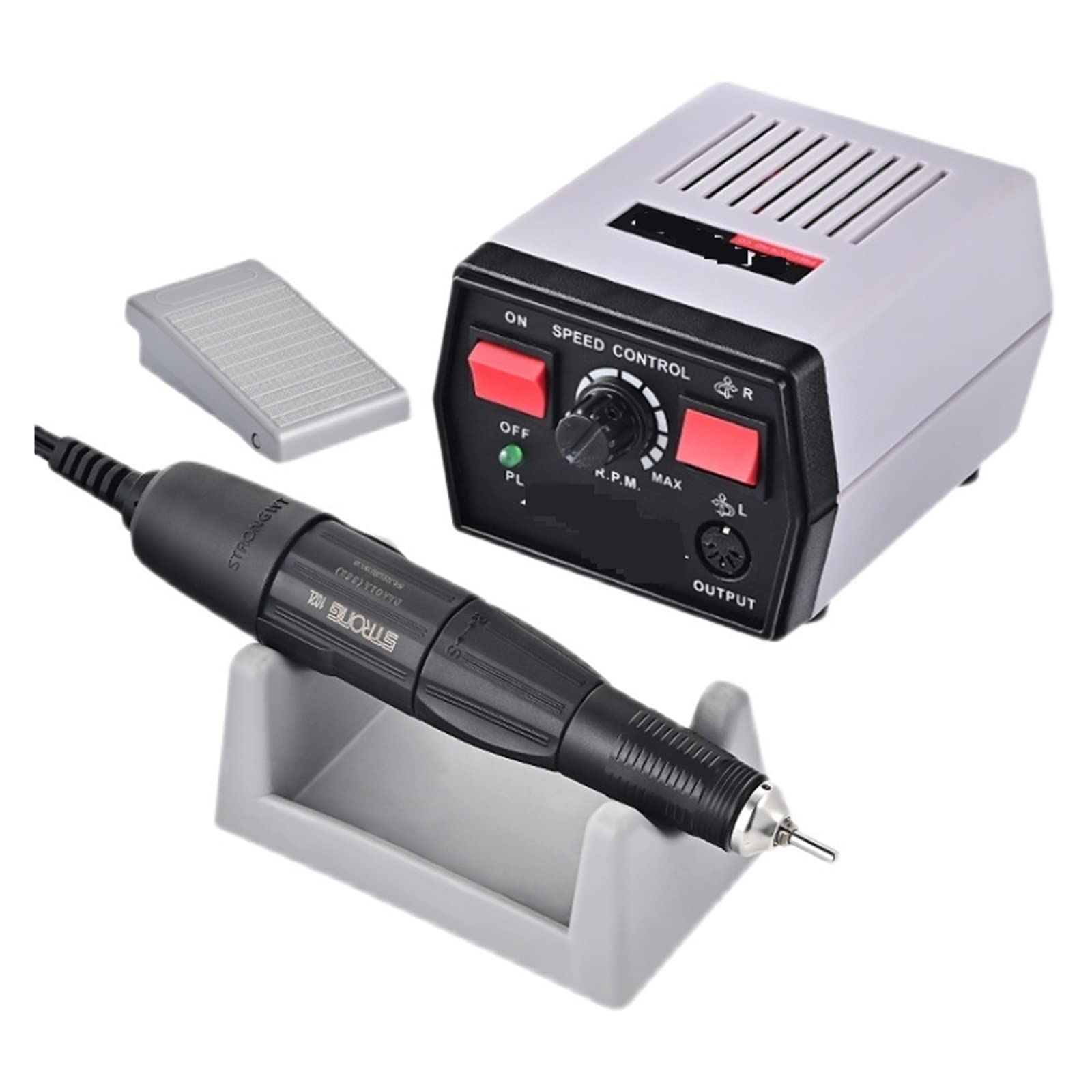 65W 35000 RPM Professional Nail Grinder & Polisher - Electric Pedicure Machine, Nail File & Dental Stone Polishing Tool for Salon & Home Use | Perfect for Manicure, Pedicure, Nail Art & Dental Engraving