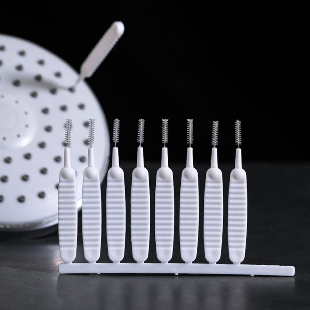 20-Pack Stainless Steel Shower Head Cleaning Brushes - Nylon Bristle Deep Cleaner for Shower Holes, Straws, Pipes & Window Slots - Perfect for Bathroom, Kitchen & Household Cleaning Tasks