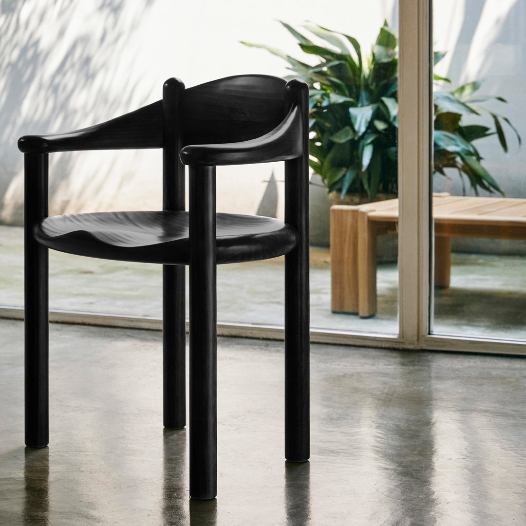 Daumiller Dining Armchair - Modern Wooden Dining Chair for Kitchen, Restaurant & Home Decor | Comfortable Seating for Dining Room & Office