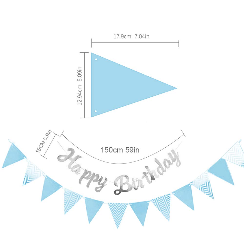 23PCS Pet Party Decoration Kit - Dog Paw Print Balloons, Foil Balloons & Happy Birthday Banner with 