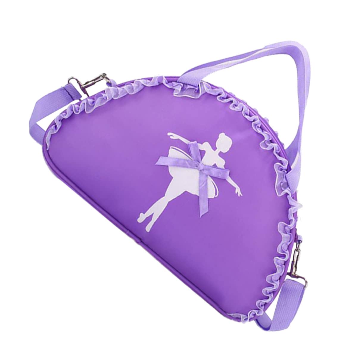 BESPORTBLE 3-Piece Small Black Fluffy Dance Bag Set - Fashionable Gym Storage Bags with Purple Oxford Cloth - Perfect for Dance Classes, Gym Workouts & Travel Accessories