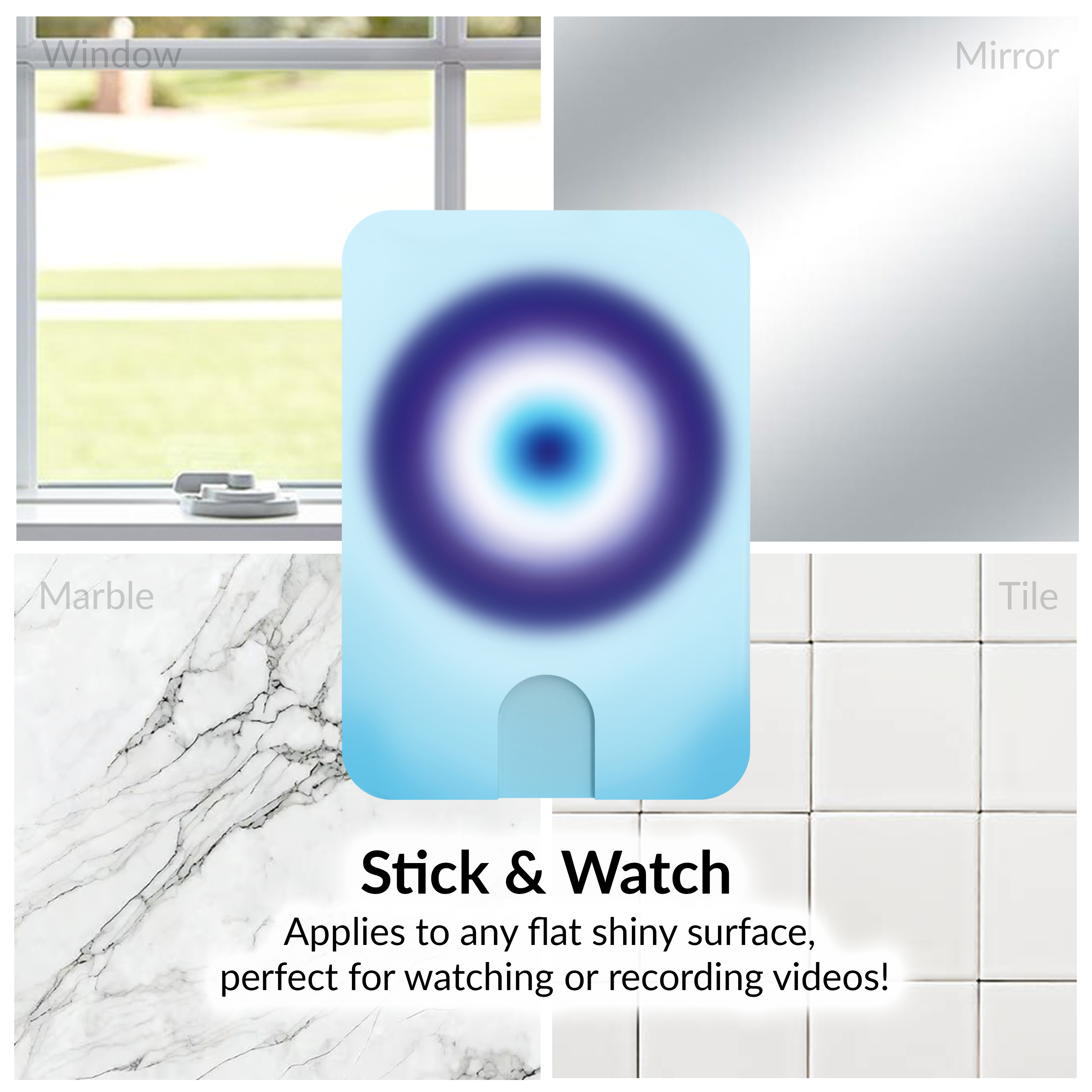 Evil Eye Aura MightyGrip MagSafe Phone Mount for Car Dashboard - Secure Magnetic Phone Holder for iPhone 14/13/12 Series, Samsung Galaxy - Perfect for Driving, Navigation & Hands-Free Calls