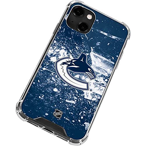 Official NHL Vancouver Canucks Frozen Design Clear Phone Case for iPhone 13 - Durable Scratch-Resistant Protection - Perfect for Hockey Fans & Everyday Use