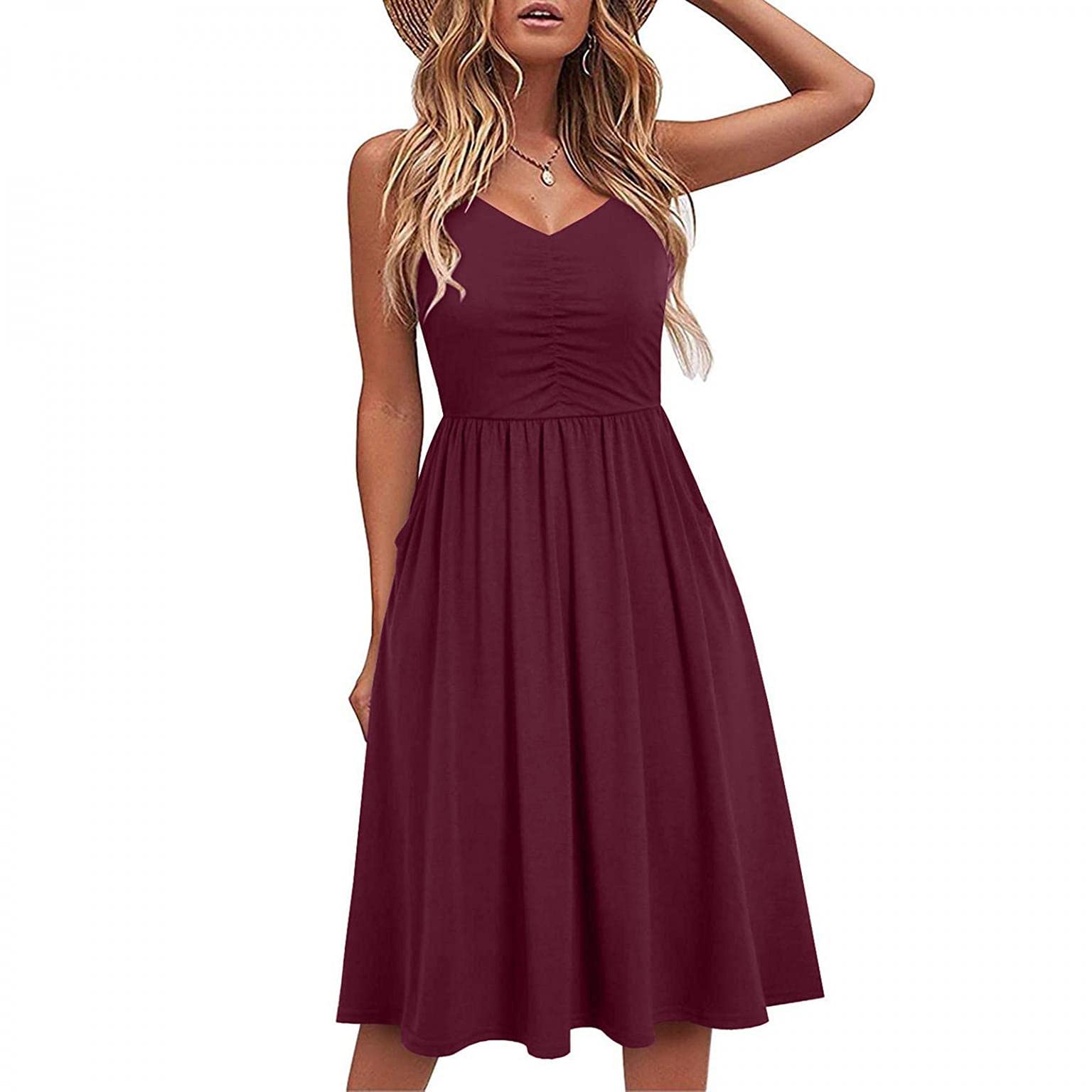 **AODONG Women's Sexy Off Shoulder Sleeveless Floral Print Maxi Dress - Casual Summer Beach Party & Vacation Dress**
