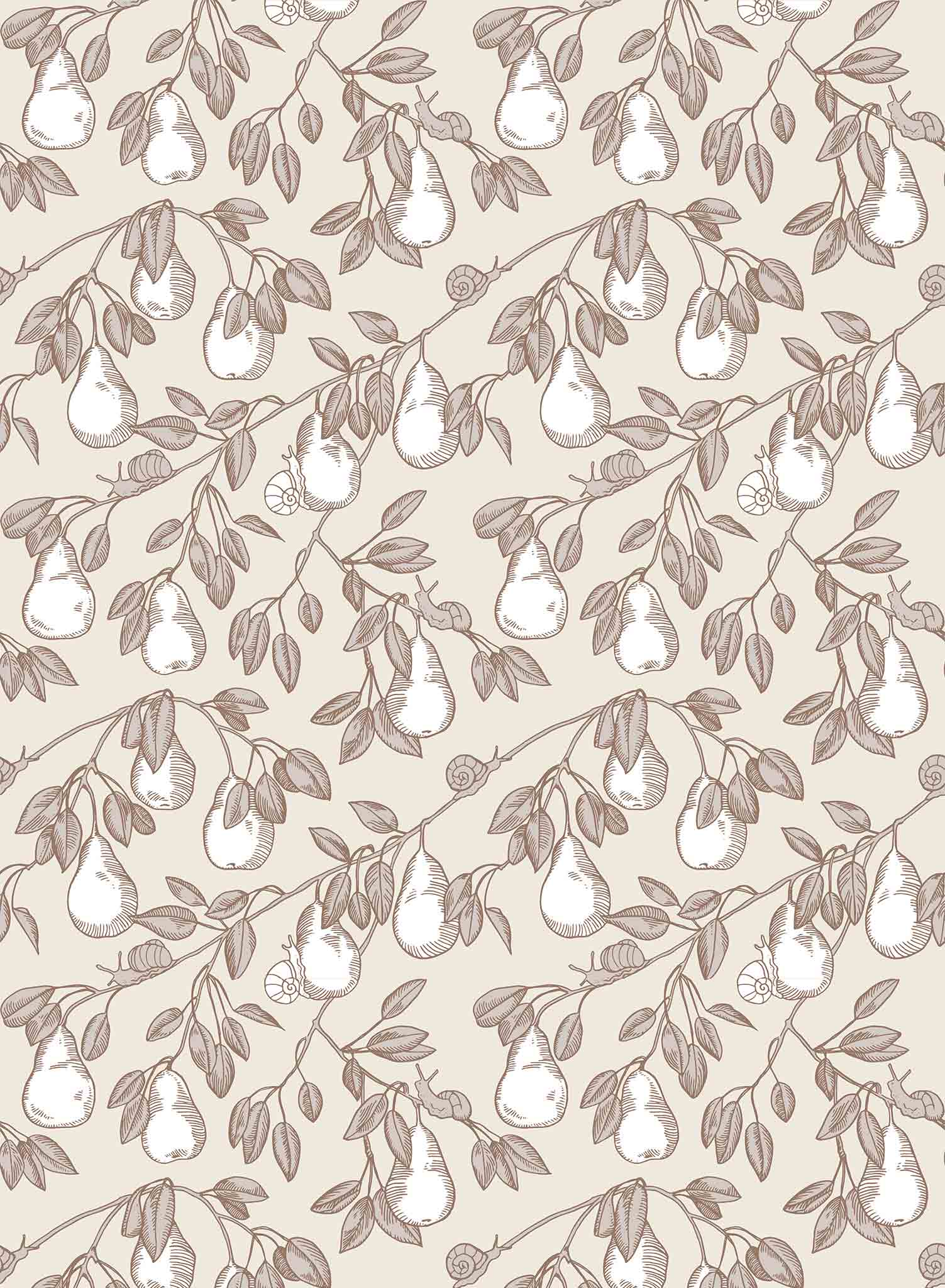 Fresh Pear Picking Wallpaper - HD Fruit Harvest Background for Kitchen Decor, Farmhouse Style, Digital Download