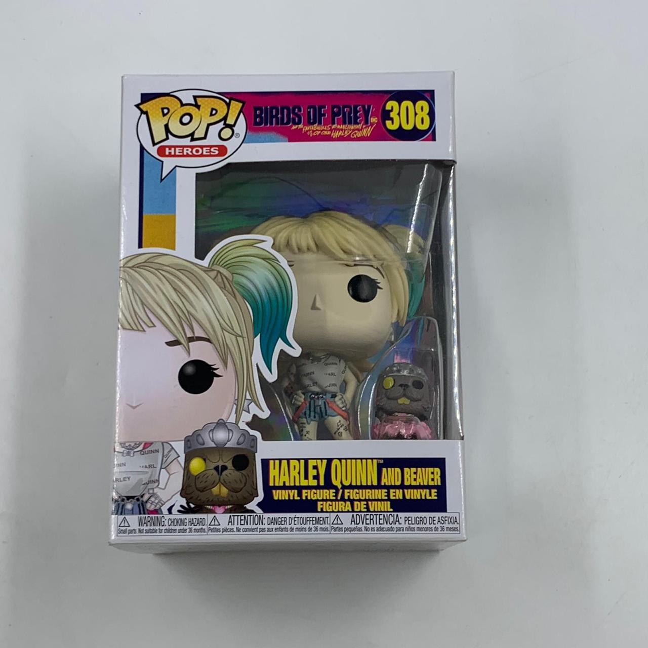 Birds Of Prey Harley Quinn & Beaver #308 Pop Vinyl Figure - Funko Pop Collectible for DC Comics Fans - Perfect for Display, Gifts, and Comic Book Collections
