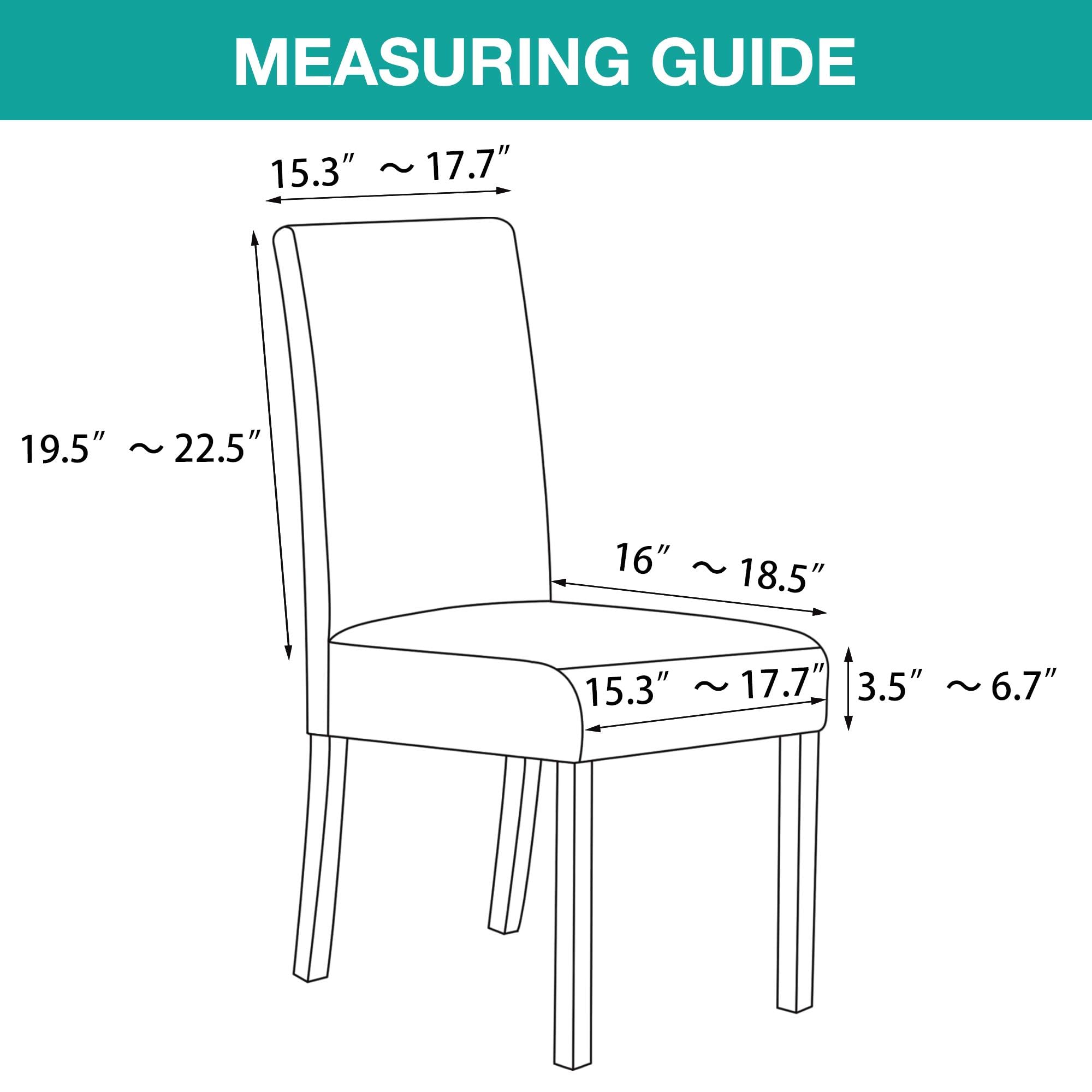 **Turquoise Christmas Chair Covers Set of 4 - Stretchable Spandex Dining Room Chair Slipcovers, Parson Chair Covers for Kitchen, Hotel, Wedding Ceremony - Burgundy (Perfect for Holiday Decor & Home Styling)**