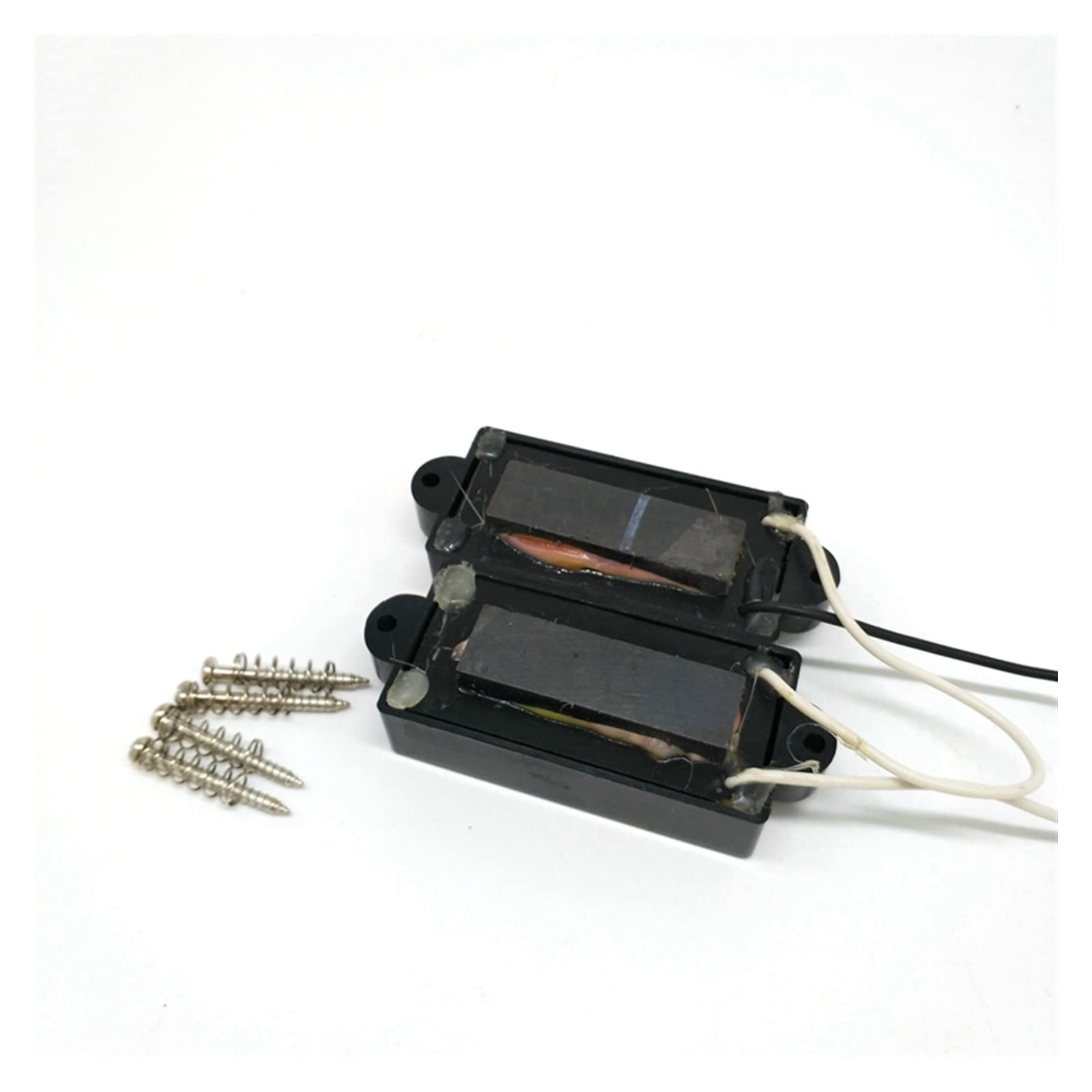 Premium Humbucker Guitar Pickup Set for Electric Guitar - 4-String PB Bass Neck & Bridge Pickups with Wire Harness - Perfect for Rock, Blues & Metal Performances