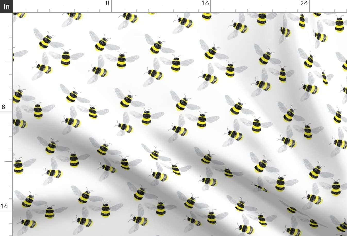 Bees Hive Spring Printed Minky Fabric Fat Quarter - Soft Plush Fabric for Baby Blankets, Quilt Backing & Sewing Projects - Perfect for DIY Nursery Decor & Cozy Home Crafts