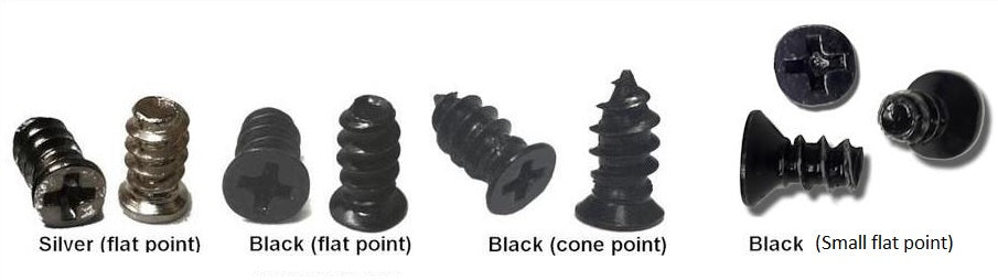 Black or Silver Fan Screws - 4 Pack in Various Sizes | Secure Mounting for PC Cooling Fans, Electronics & DIY Projects