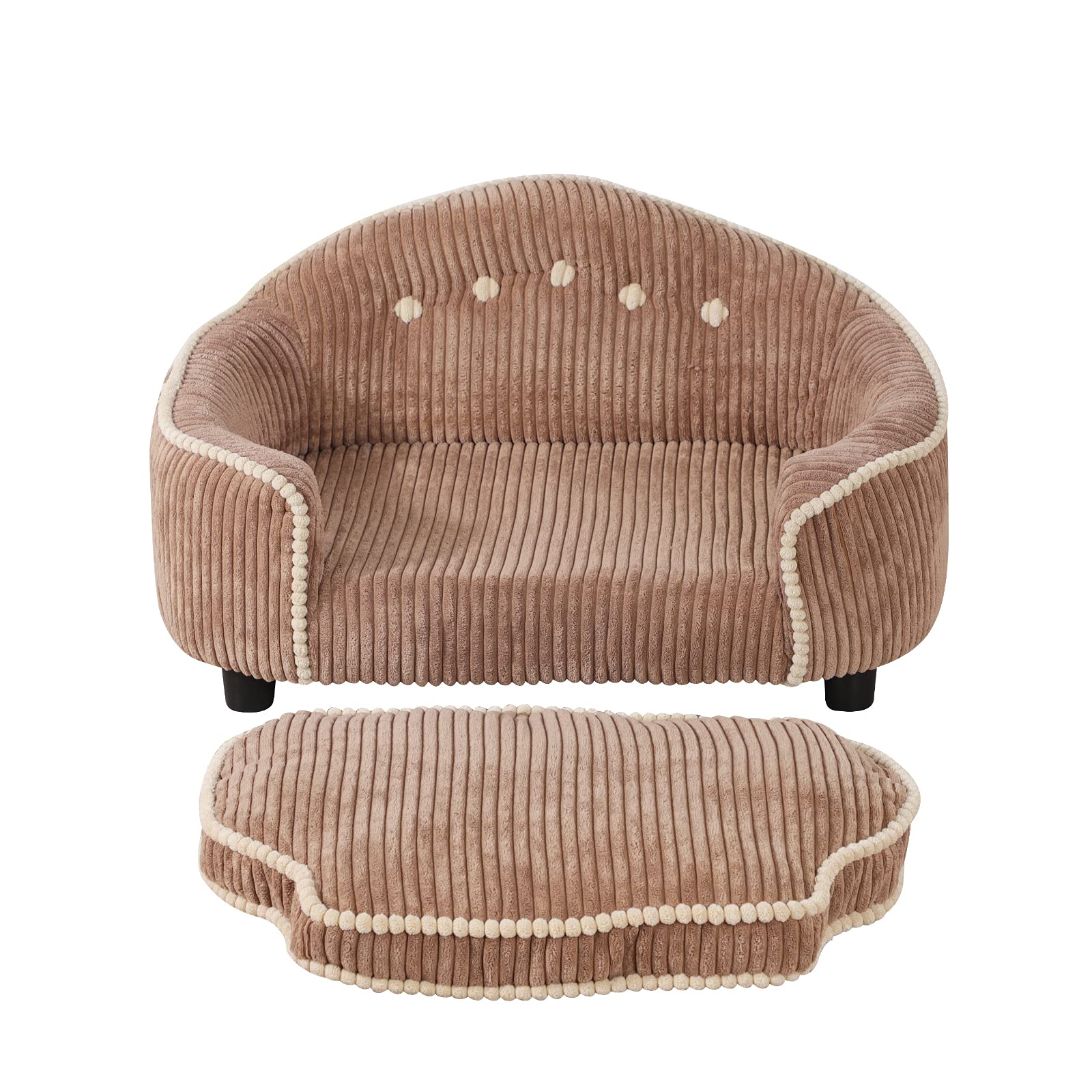AFBKSS&BB Pet Sofa Bed for Small Dogs & Cats - Cozy Mini Pet Furniture with Washable Cover - Perfect for Living Room, Bedroom & Pet Play Areas