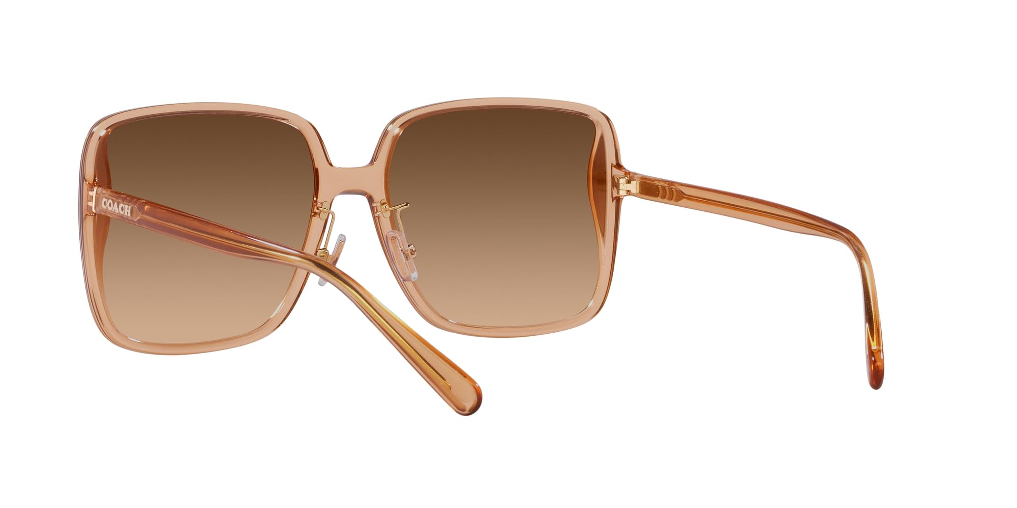 Coach Women's HC8368D Square Sunglasses - UV Protection Fashion Sunglasses for Women, Stylish Square Frame Shades for Driving, Beach & Outdoor Activities