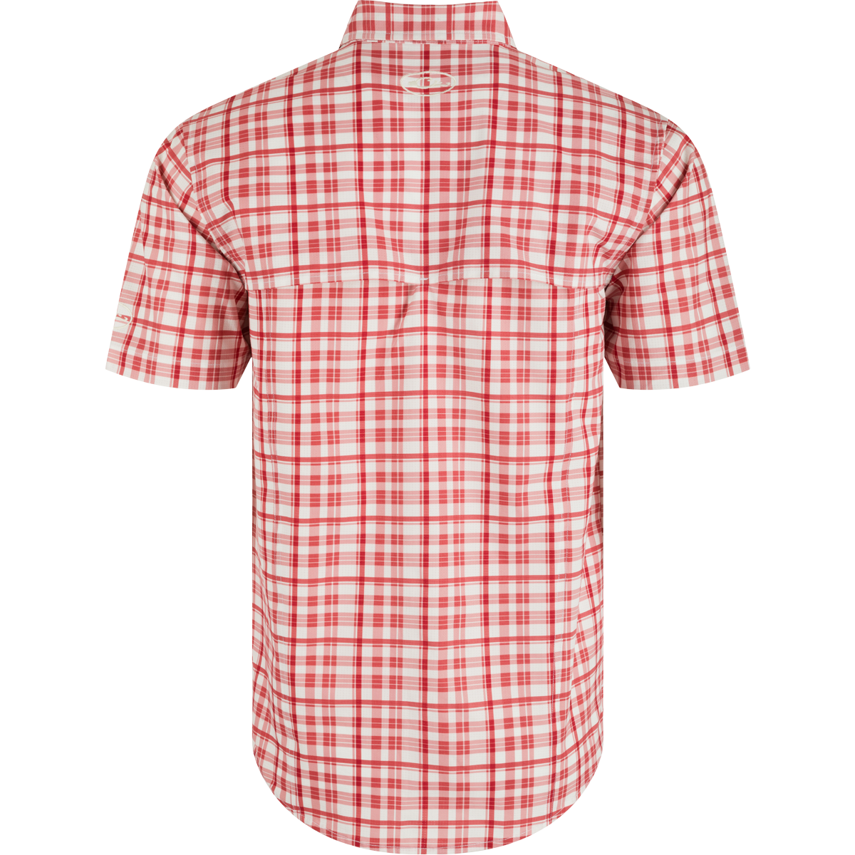Alabama Hunter Creek Windowpane Plaid Short Sleeve Shirt for Men - Casual Button Down Shirt for Outdoor Activities, BBQ, and Summer Wear