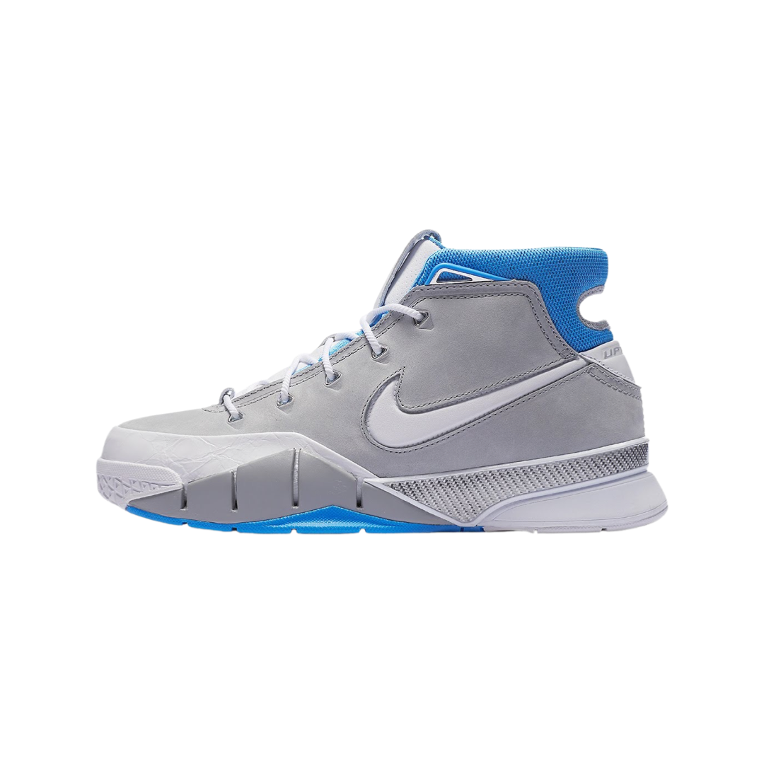 Nike Kobe 1 Protro Basketball Shoes - Wolf Grey & White Colorway | High-Performance Court Sneakers for Men | Perfect for NBA Games, Streetwear & Casual Fashion