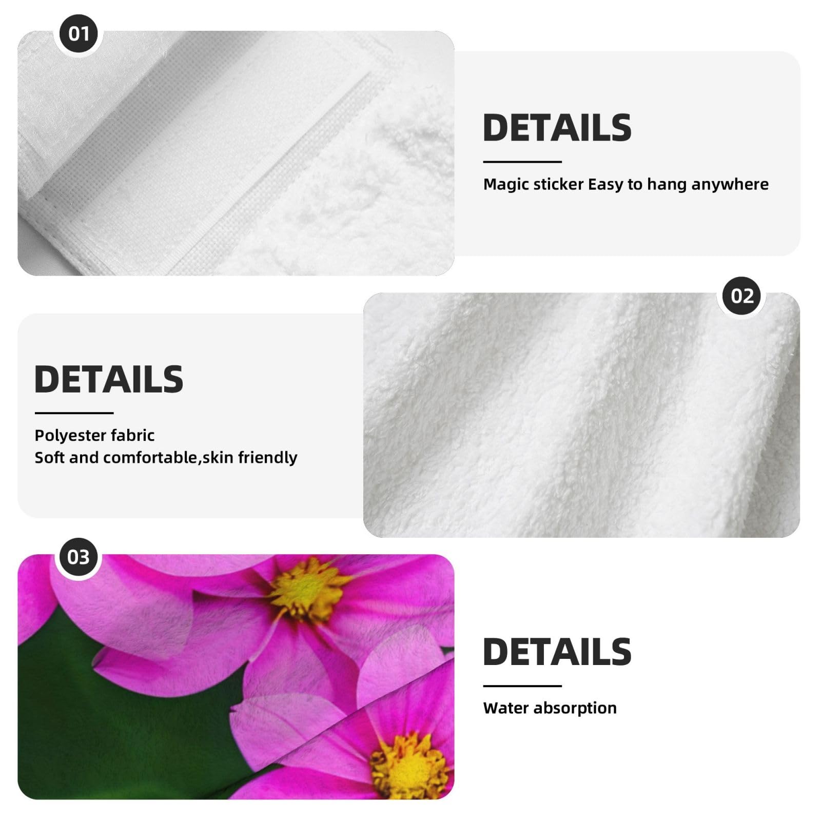 Premium Coral Velvet Hanging Kitchen Towels - Soft Absorbent Hand Towels with Loops for Bathroom, Dish Wiping & Cleaning - Ideal for Kitchen, Bath & Home Decor