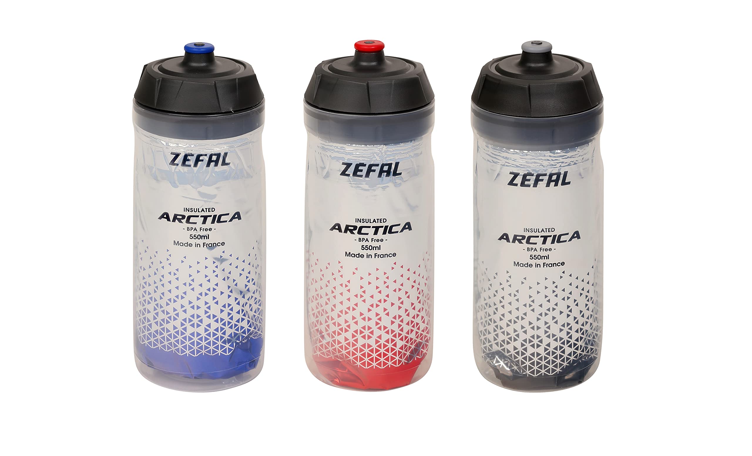 Zefal Arctica 55 Insulated Stainless Steel Water Bottle - 18oz (550ml) - Keeps Drinks Hot/Cold for Hours - Perfect for Hiking, Camping & Outdoor Activities - Red