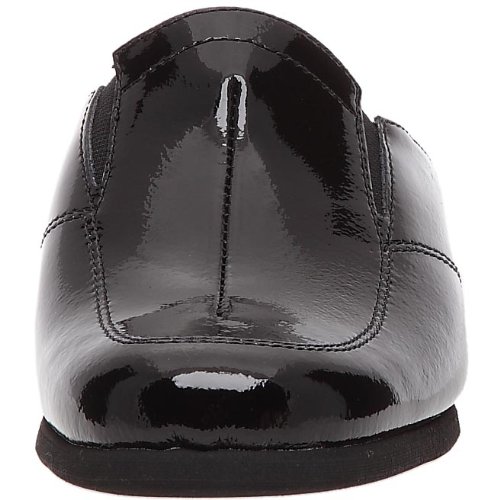 Women's Slip-On Clogs Slippers - Comfortable Black Vernis Noir House Shoes Size 7 | Perfect for Indoor Relaxation, Spa Days & Cozy Home Wear