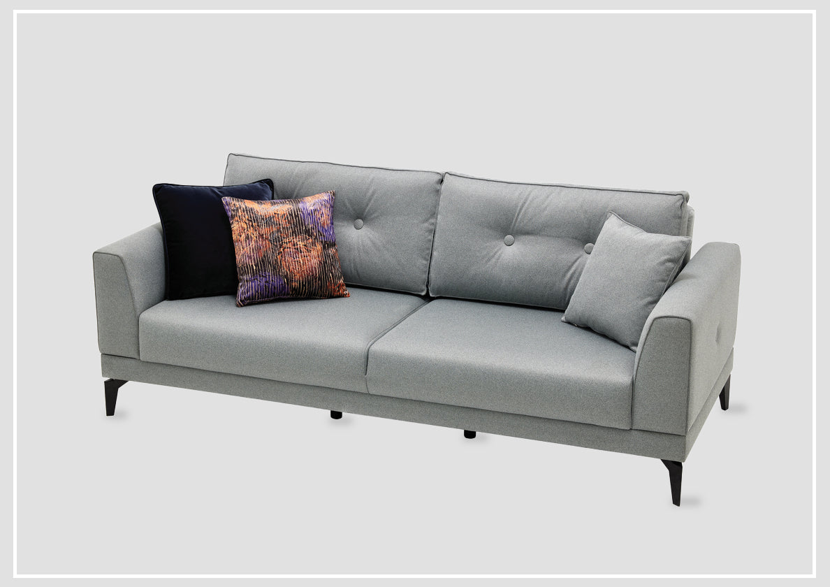 Enza Home Cordell 3-Seater Polyester Convertible Sofa Bed with Ergonomic Back Cushion - Comfortable Sleeper Sofa for Small Spaces, Living Room & Guest Room