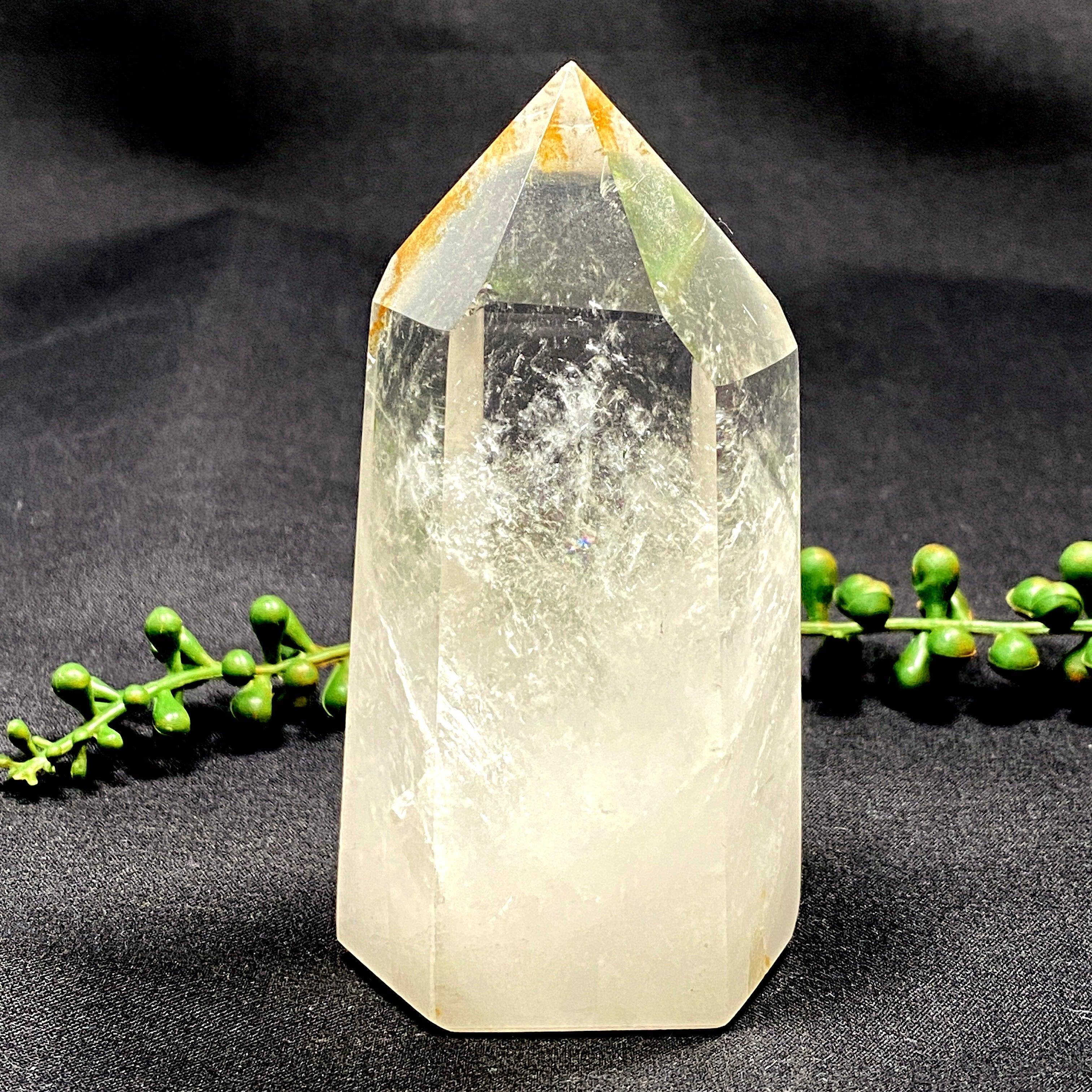 Natural Clear Quartz Point CLQP01 - Healing Crystal for Meditation, Energy Cleansing & Home Decor