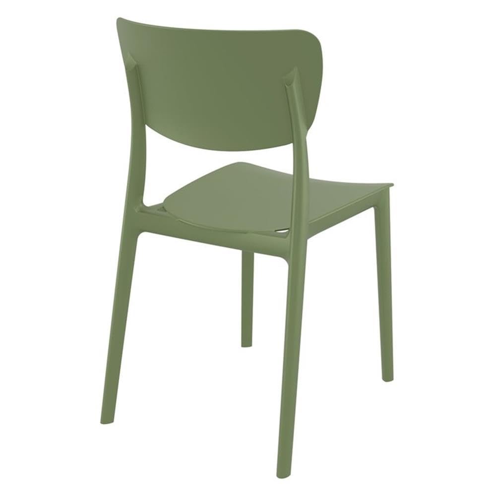 Compamia Monna Outdoor Dining Chairs Set of 2 - Weather-Resistant Olive Green Patio Furniture for Garden, Poolside, Deck & Backyard Dining