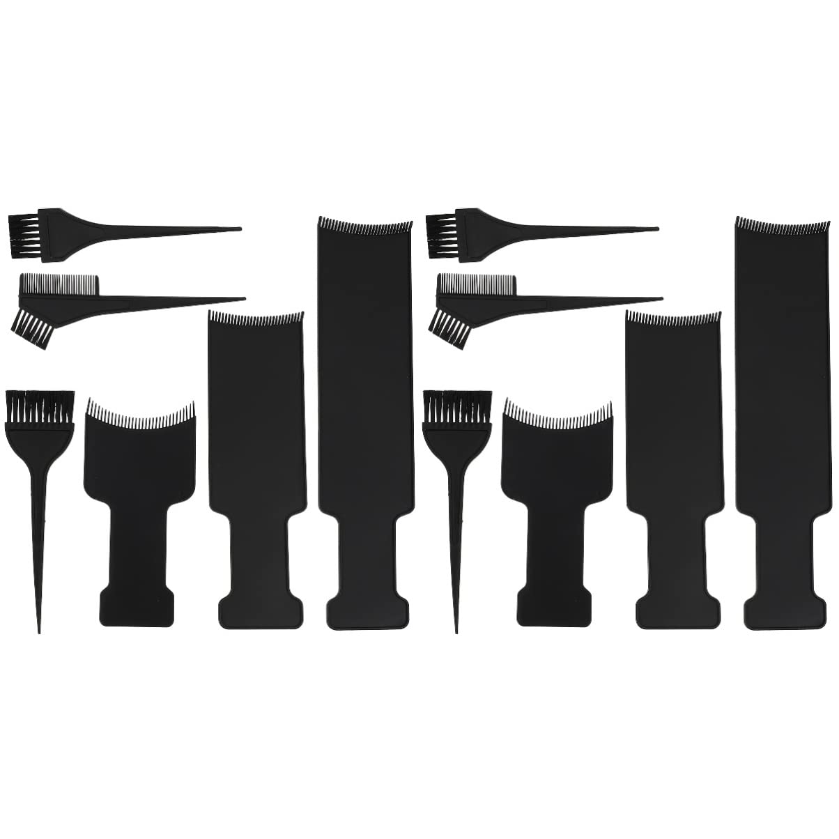 KALLORY 2-Piece Hair Dye Brush Set - Professional Hair Coloring Applicator Kit with Board for Women - Perfect for Salon, Home Hair Coloring & DIY Highlights