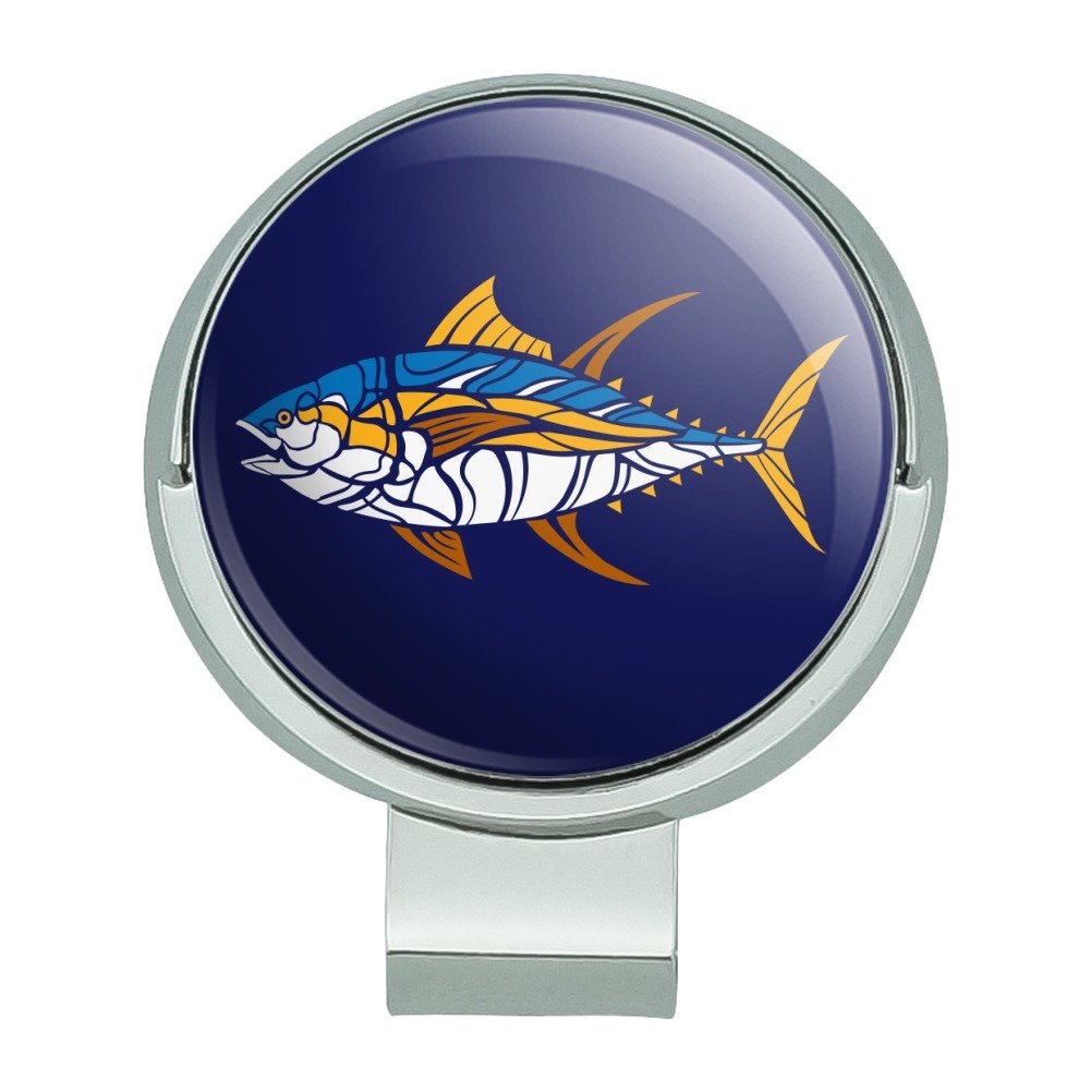 Tuna Fish Design Golf Hat Clip with Magnetic Ball Marker - Durable & Stylish Accessory for Golfers | Perfect for Golf Courses & Outdoor Sports