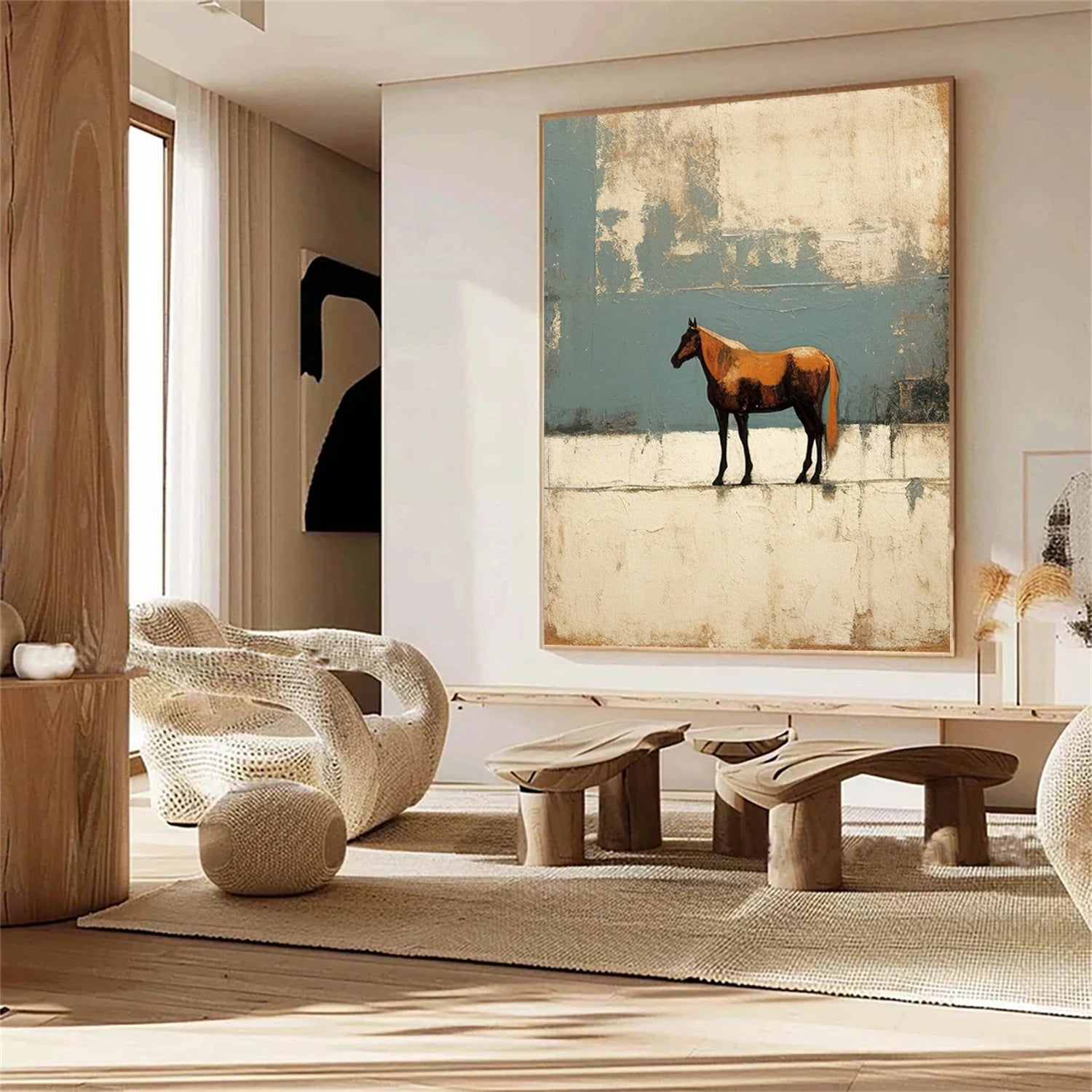 Animal Art Painting #AP134 - Handmade Wildlife Canvas Art for Home & Office Decor | Perfect for Living Room, Bedroom, or Gift