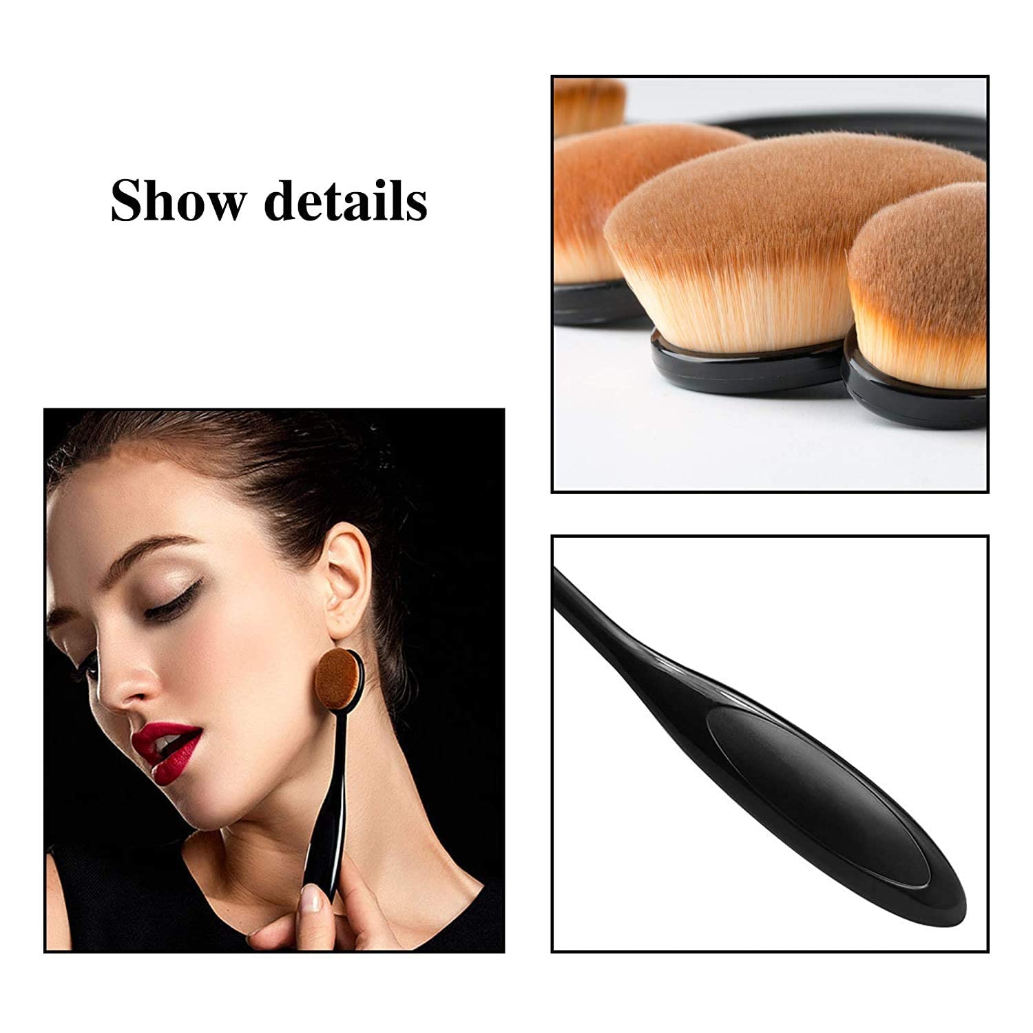 Professional 3+1 Pcs Makeup Sponge Set with Foundation Brush - Beauty Blender for Liquid, Cream & Powder - Multicolored Cosmetic Sponges for Flawless Makeup Application | Perfect for Daily Use, Travel & Professional Makeup Artists