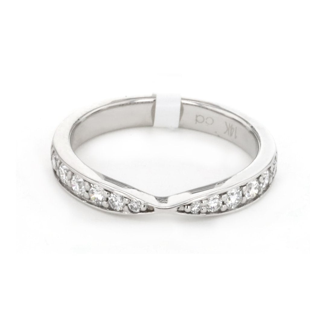0.45 Carat Total Weight (CTW) Diamond Contour Wedding Band - Perfect for Engagement, Anniversary, and Everyday Elegance