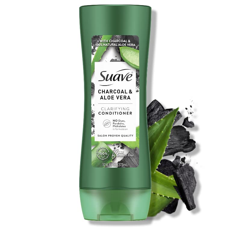 Clarifying Charcoal & Aloe Vera Conditioner for Deep Cleansing & Hydration - Detox & Nourish Hair - Perfect for Oily Scalp & Dry Ends - Daily Use & Post-Workout Hair Care