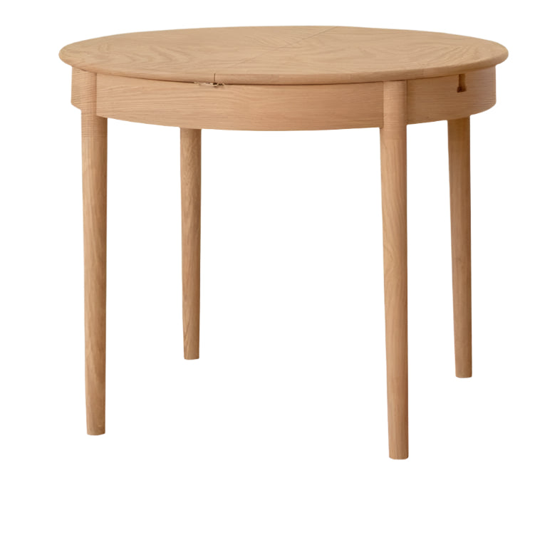 (39.4-51.2)x39.4x29.5 inch / (100-130)x100x75 cm / natural wood color / oak folding round table