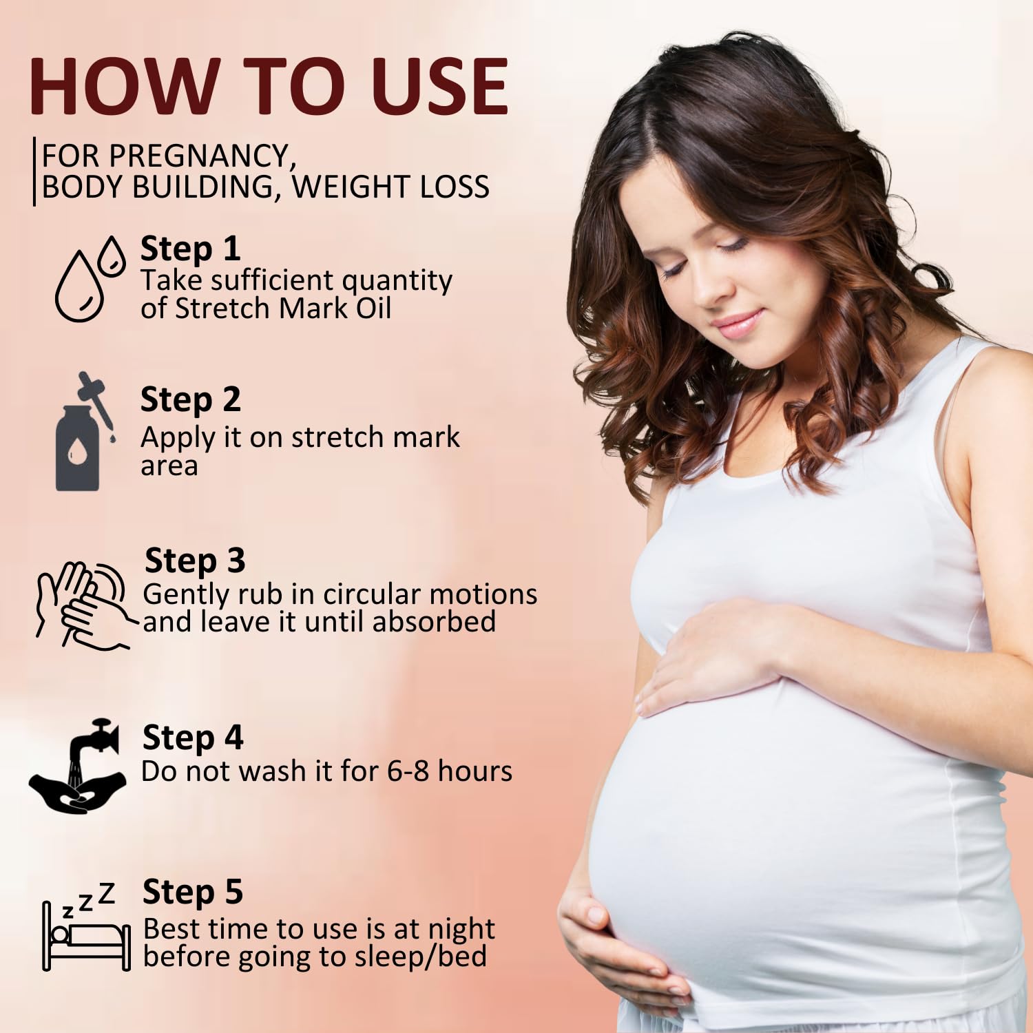 INTIMIFY Stretch Marks Oil & Cream for Women - Pregnancy Safe, 30ml - Hydrating & Nourishing for Belly, Hips & Thighs - Perfect for Pre & Postpartum Care & Daily Skin Moisturizing