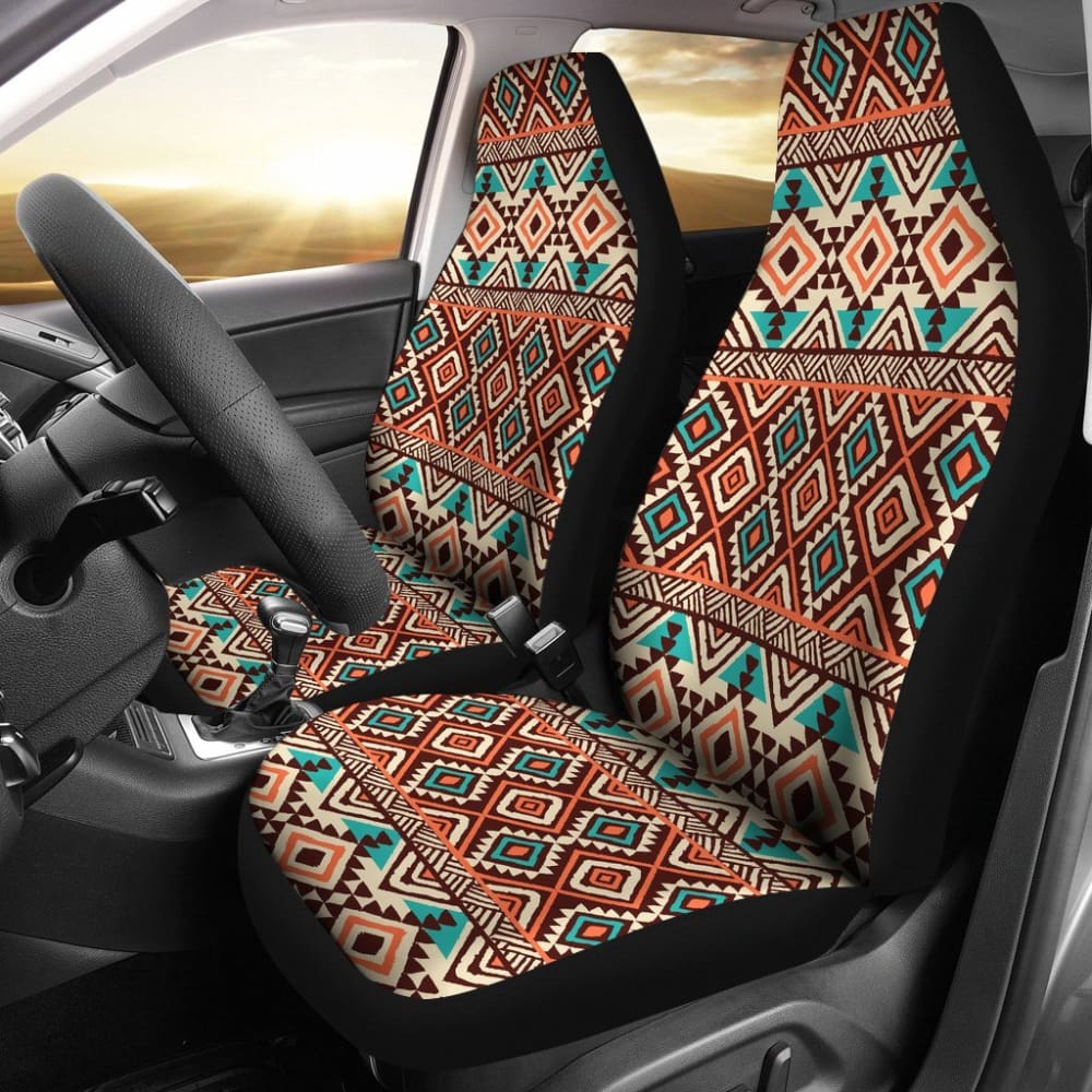 Premium Aztec Car Seat Covers - Universal Fit for Cars, Trucks & SUVs - Stylish & Durable Protection - Perfect for Road Trips, Daily Commutes & Outdoor Adventures