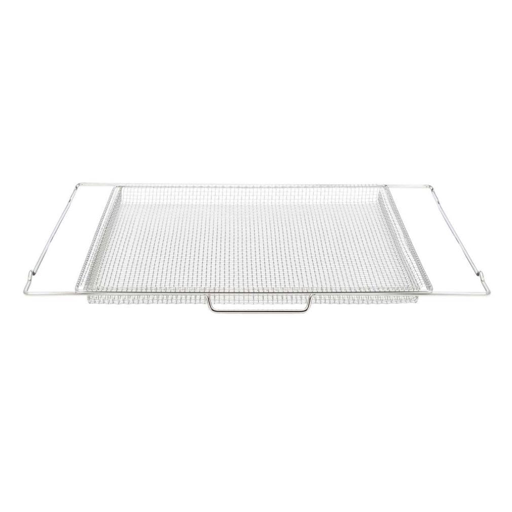Frigidaire AIRFRYTRAY Ready Cook Oven Insert - Silver Air Fryer Basket (18.4” x 15.3” x 0.8”) & Rack (24.1” x 15.3”) - 15.2 oz - Compatible with Select Frigidaire Models - Perfect for Healthy Air Frying, Roasting & Reheating