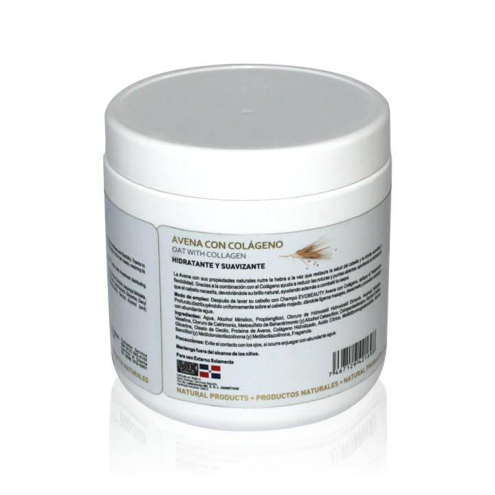Collagen & Oats Hair Treatment for Dry Damaged Hair - Nourishing Repair Mask for Split Ends & Breakage - Perfect for Salon & At-Home Hair Care