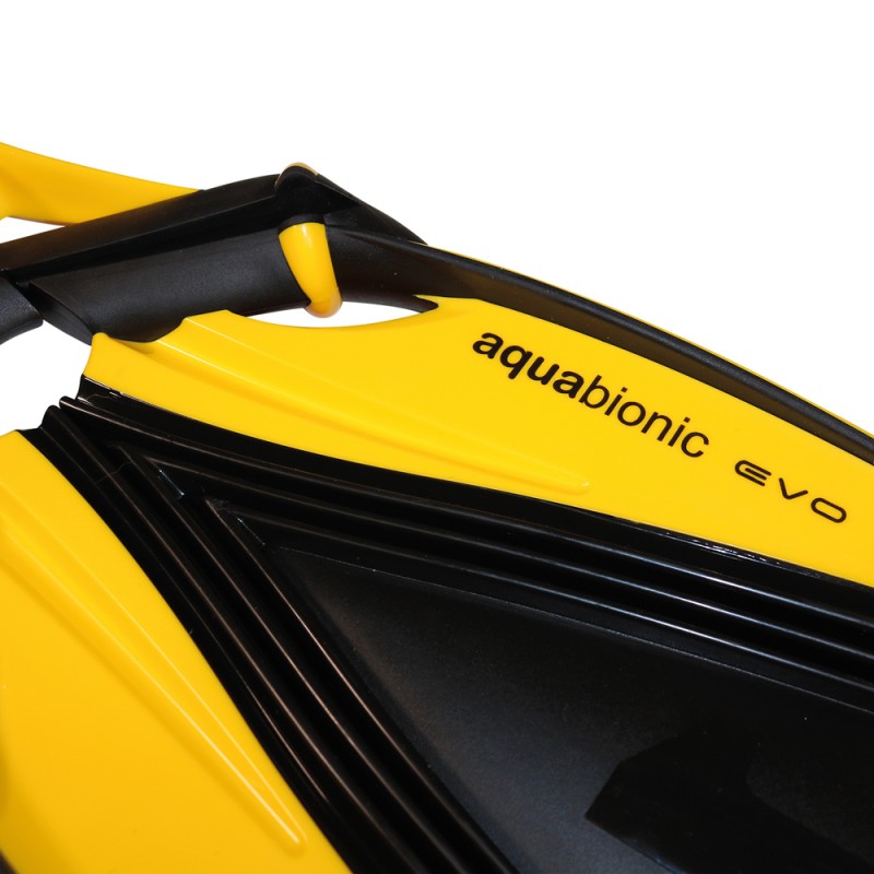 Beuchat Aquabionic EVO Yellow Snorkeling Fins - Lightweight Scuba Diving Fins for Men & Women - Perfect for Ocean, Pool, and Beach Swimming Adventures
