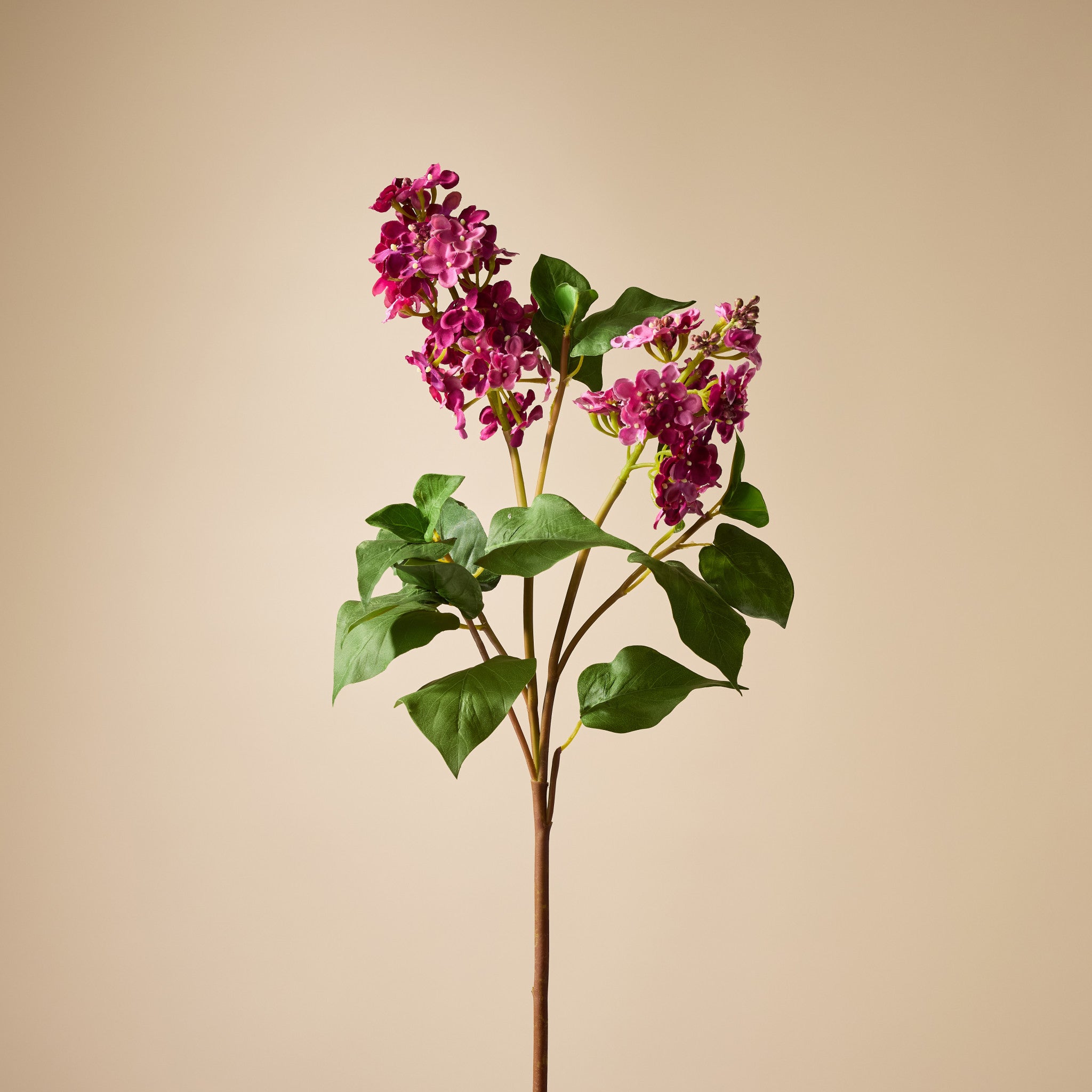 Burgundy Faux Lilac Spray - 35