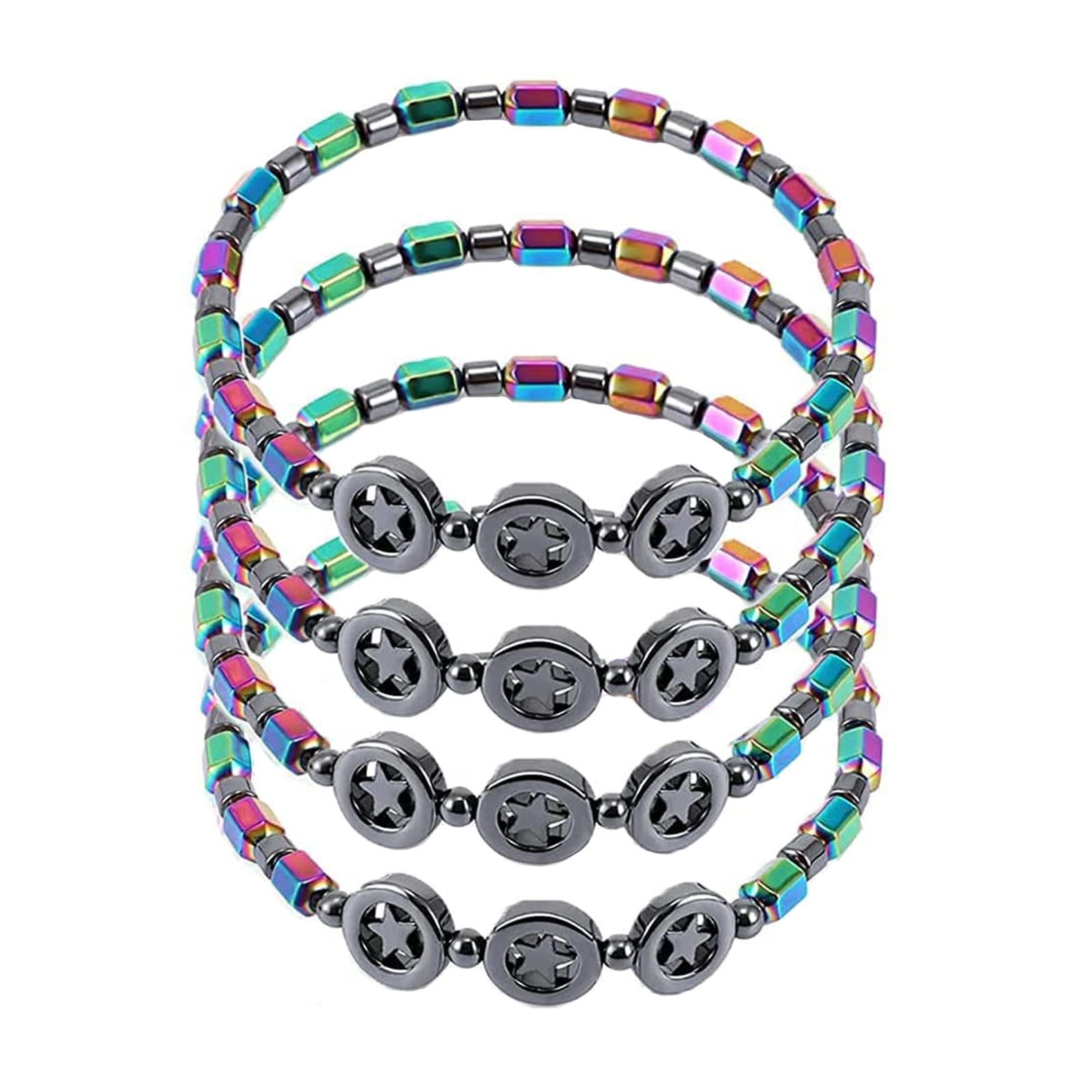 **Magnetic Hematite Anklet for Women & Men - Slim Energy Healing Bracelet with Hematite Stones - Weight Loss & Wellness Magnetic Therapy Jewelry - Perfect for Yoga, Meditation & Everyday Wear**