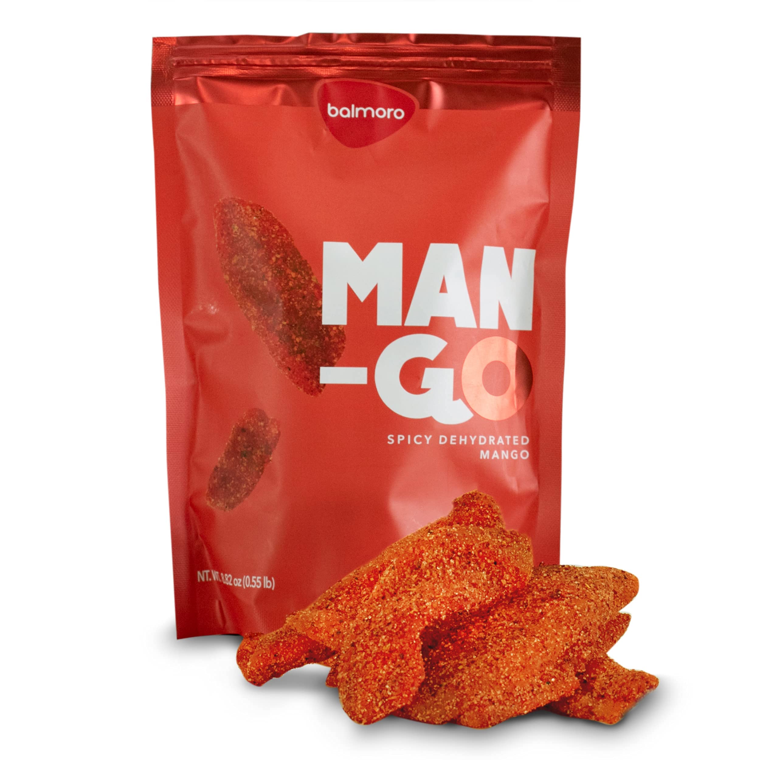 Spicy Dehydrated Mango Slices with Chili (8.8 oz) - Natural Dried Fruit Snack - Sweet & Hot Flavor - Perfect for On-the-Go, Hiking, Office Snacks & Healthy Treats